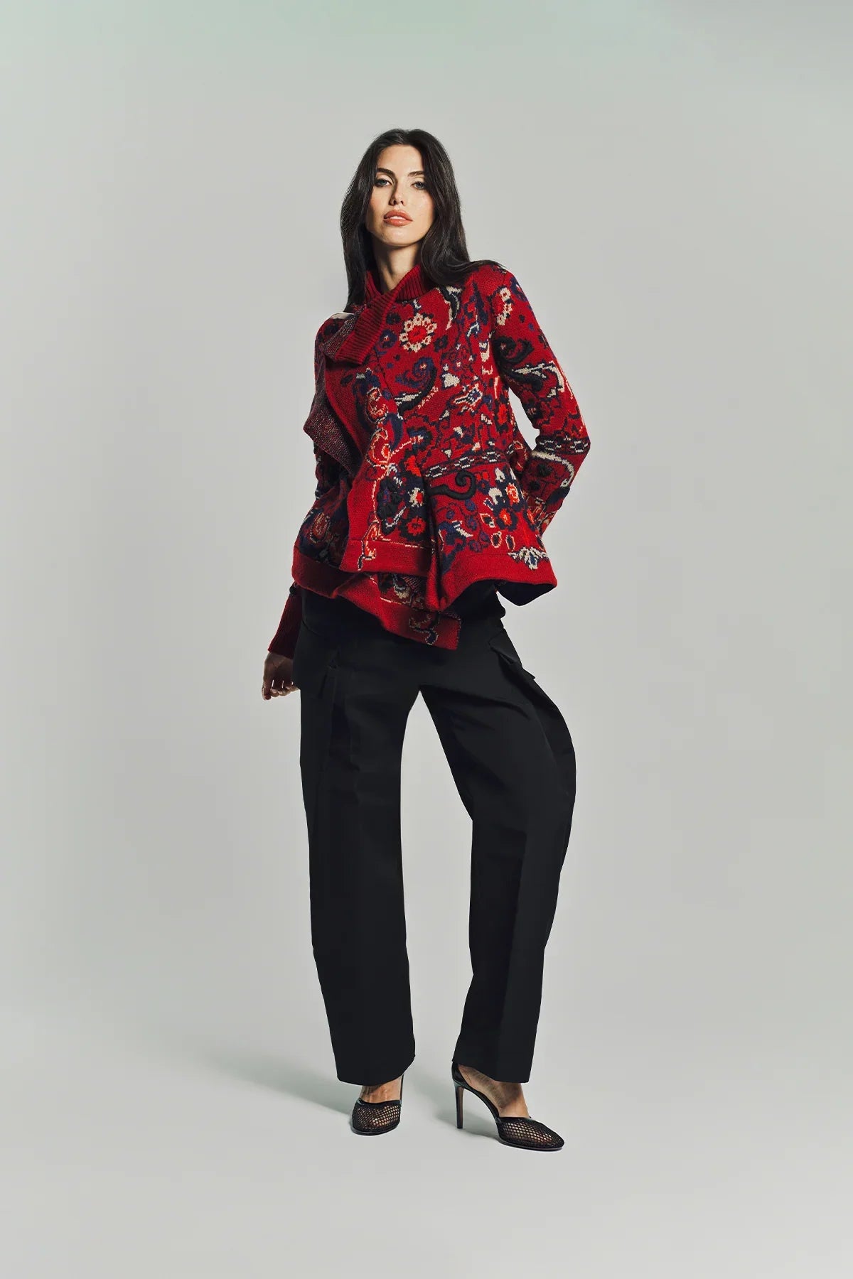 SACAI | FLORAL JACQUARD BLOUSON