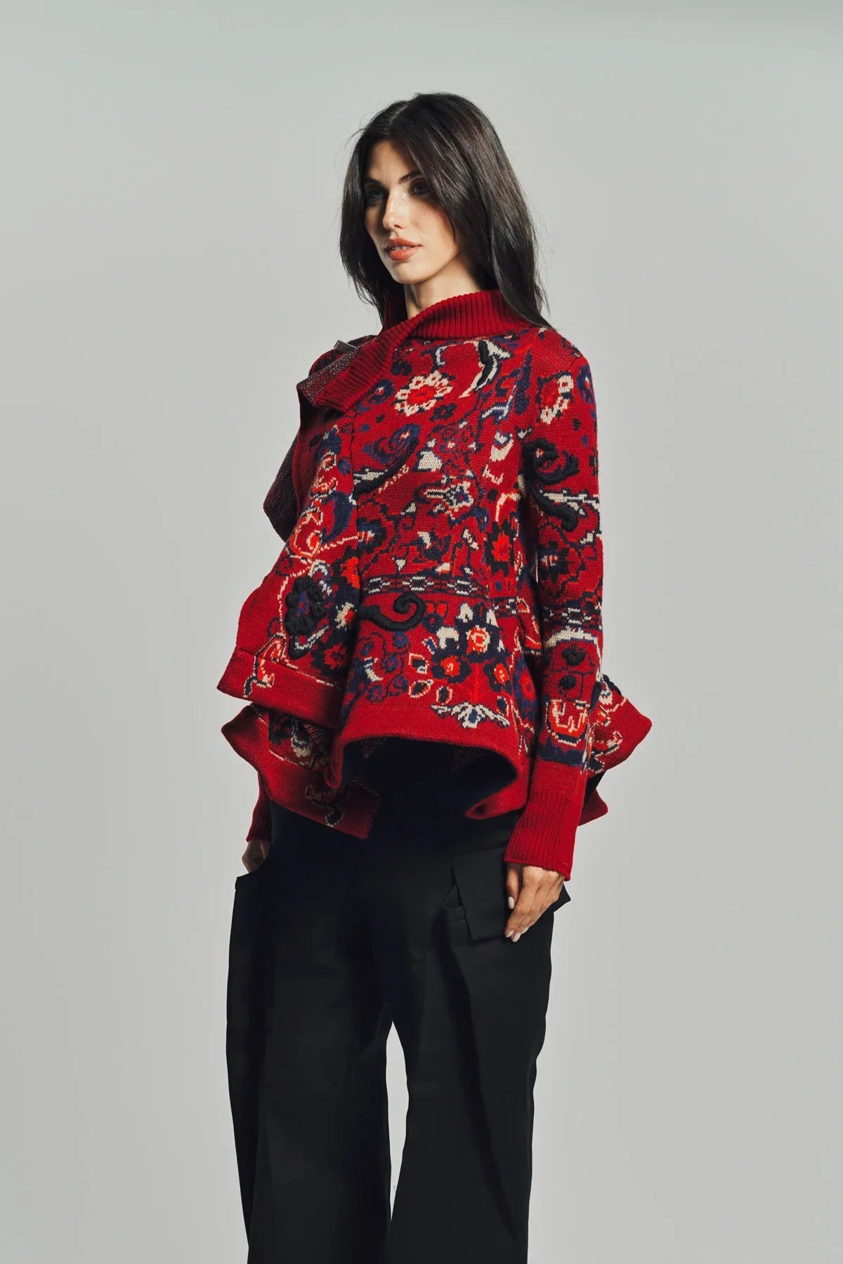 SACAI | FLORAL JACQUARD BLOUSON