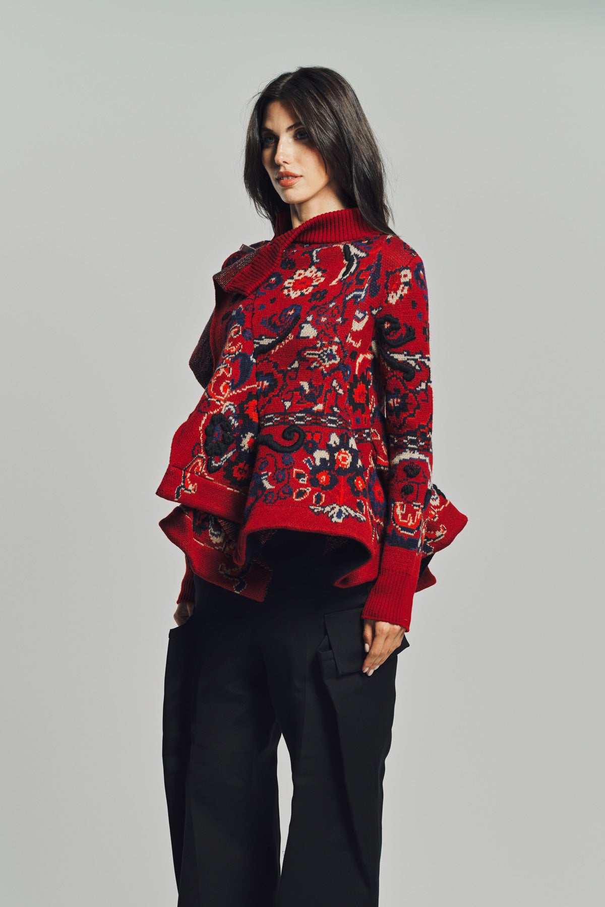 SACAI | FLORAL JACQUARD BLOUSON