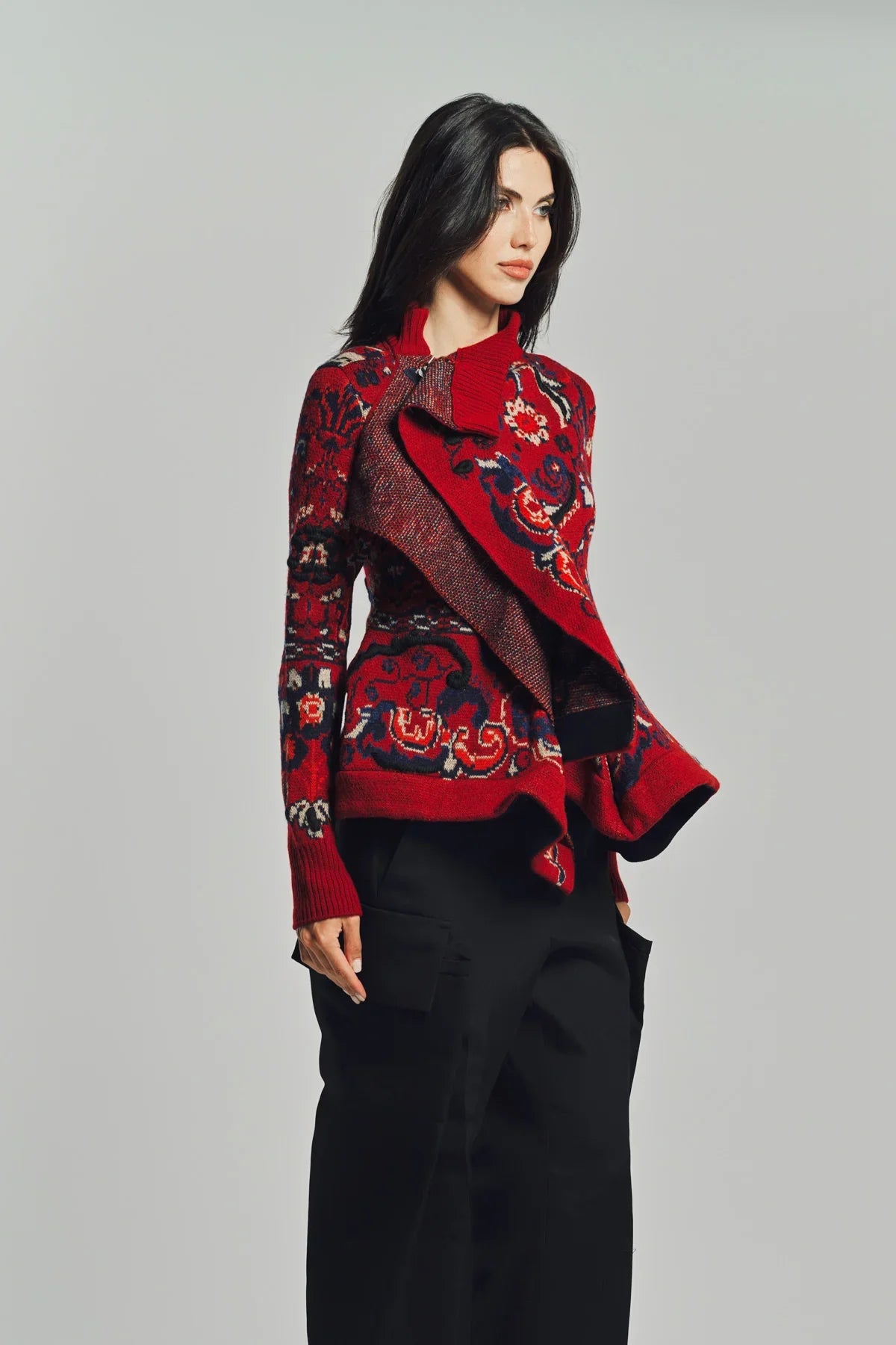 SACAI | FLORAL JACQUARD BLOUSON