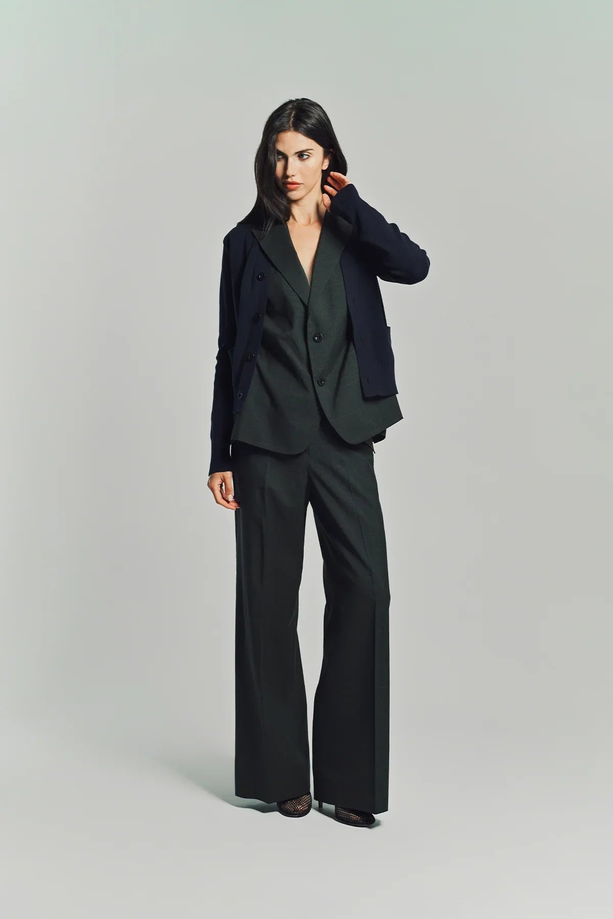 SACAI | GLEN CHECK PANTS