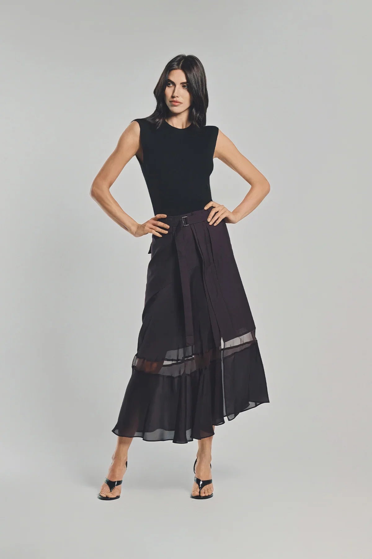 SACAI | SUITING MIX SKIRT