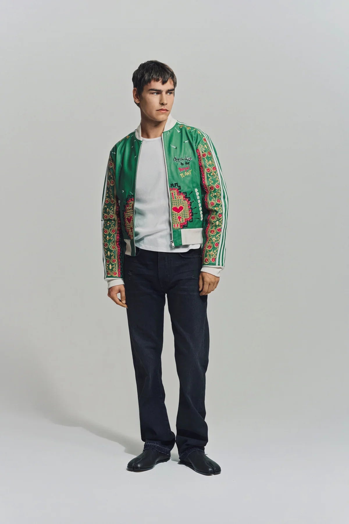 CACTUS PLANT FLEA MARKET x Y-3 | 2006 EMBROIDERED LEATHER JACKET