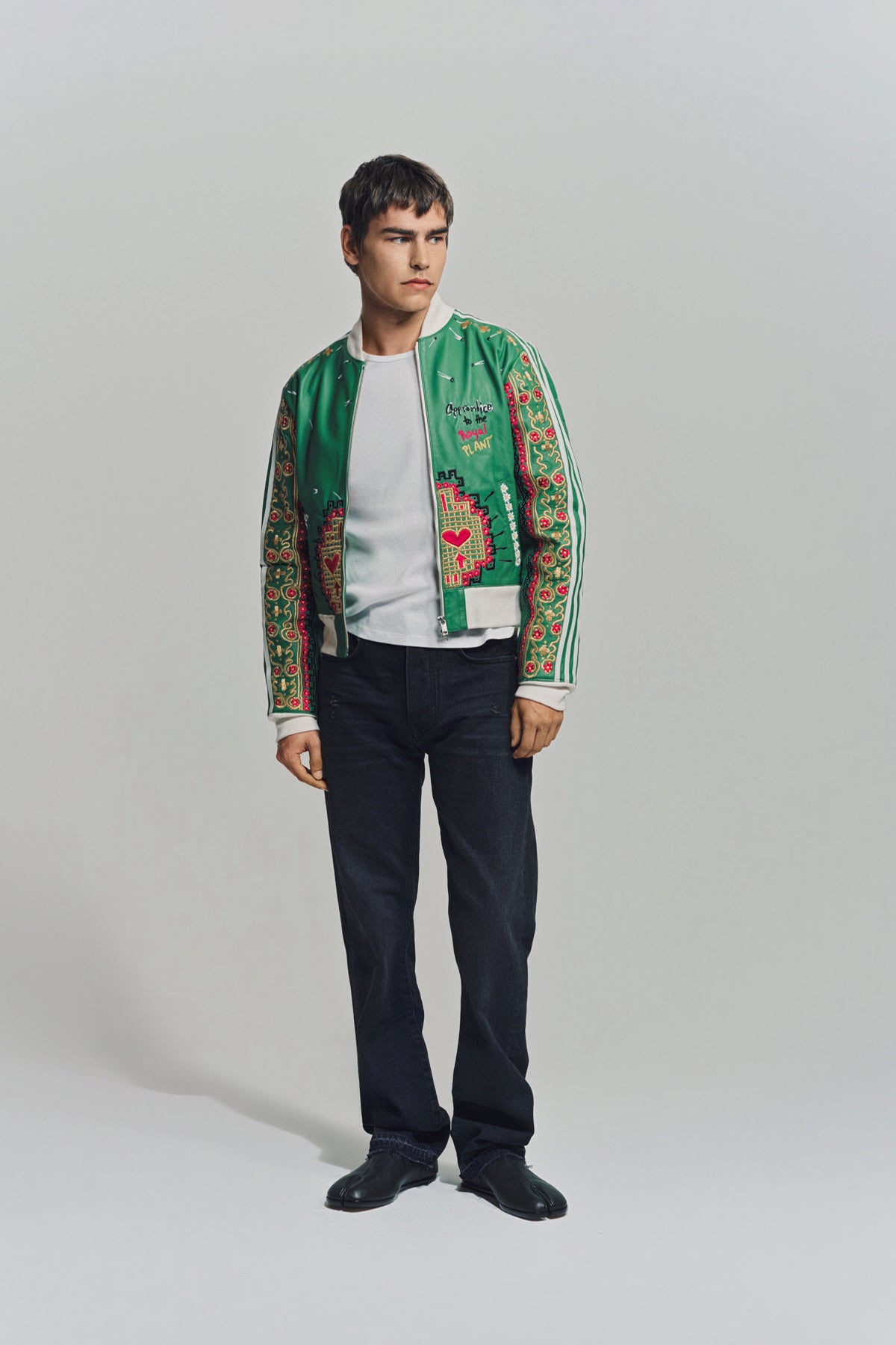 CACTUS PLANT FLEA MARKET x Y-3 | 2006 EMBROIDERED LEATHER JACKET