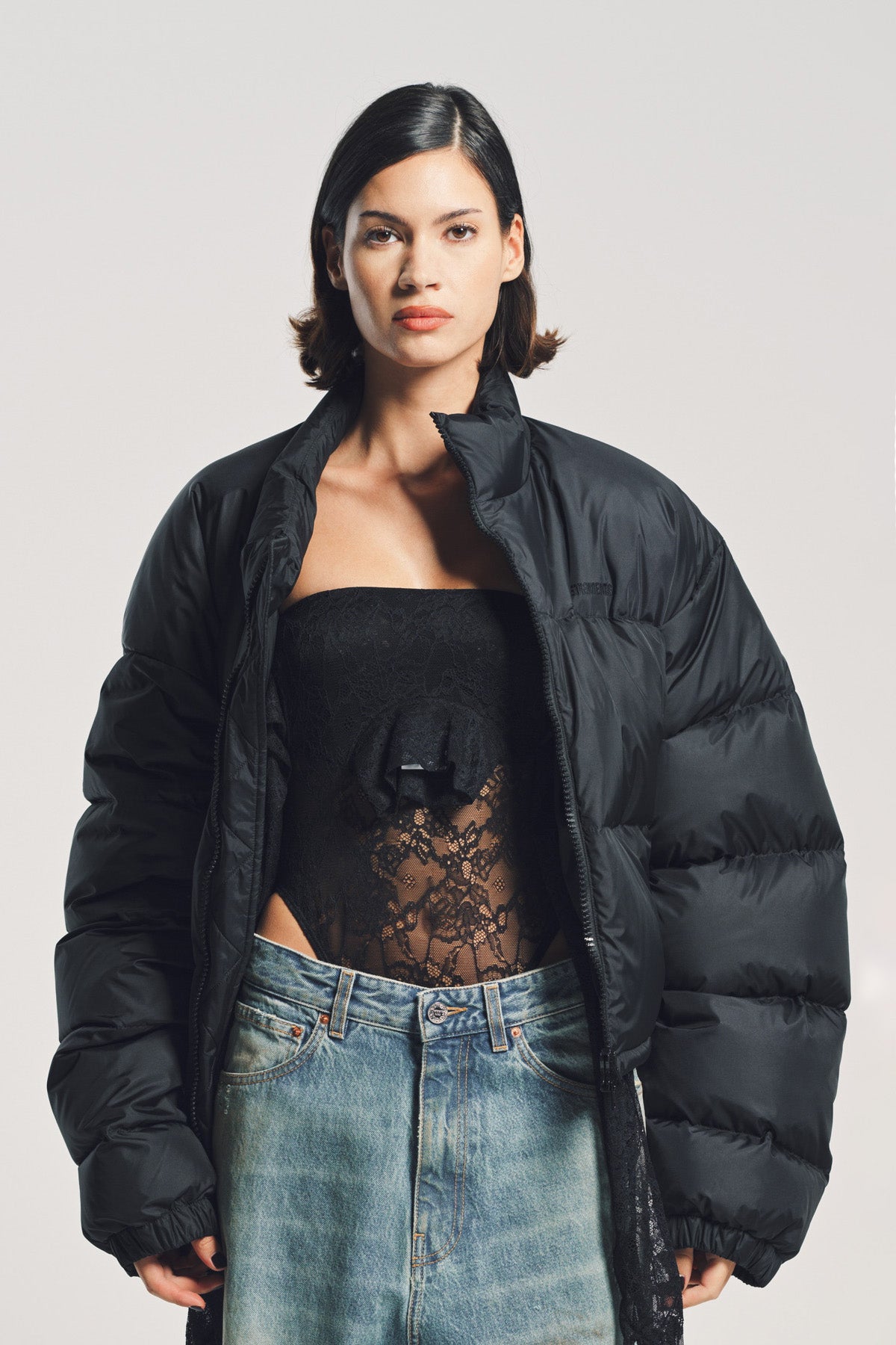 VETEMENTS | DOUBLE LOGO PUFFER JACKET