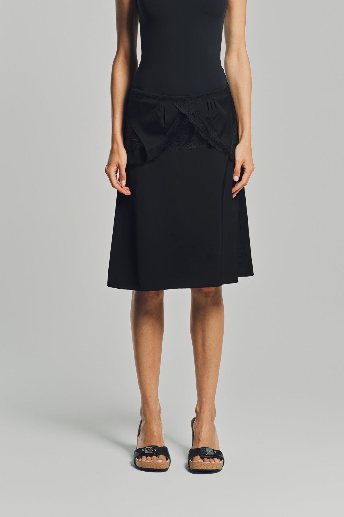 VETEMENTS | DROPDOWN LINGERIE SKIRT