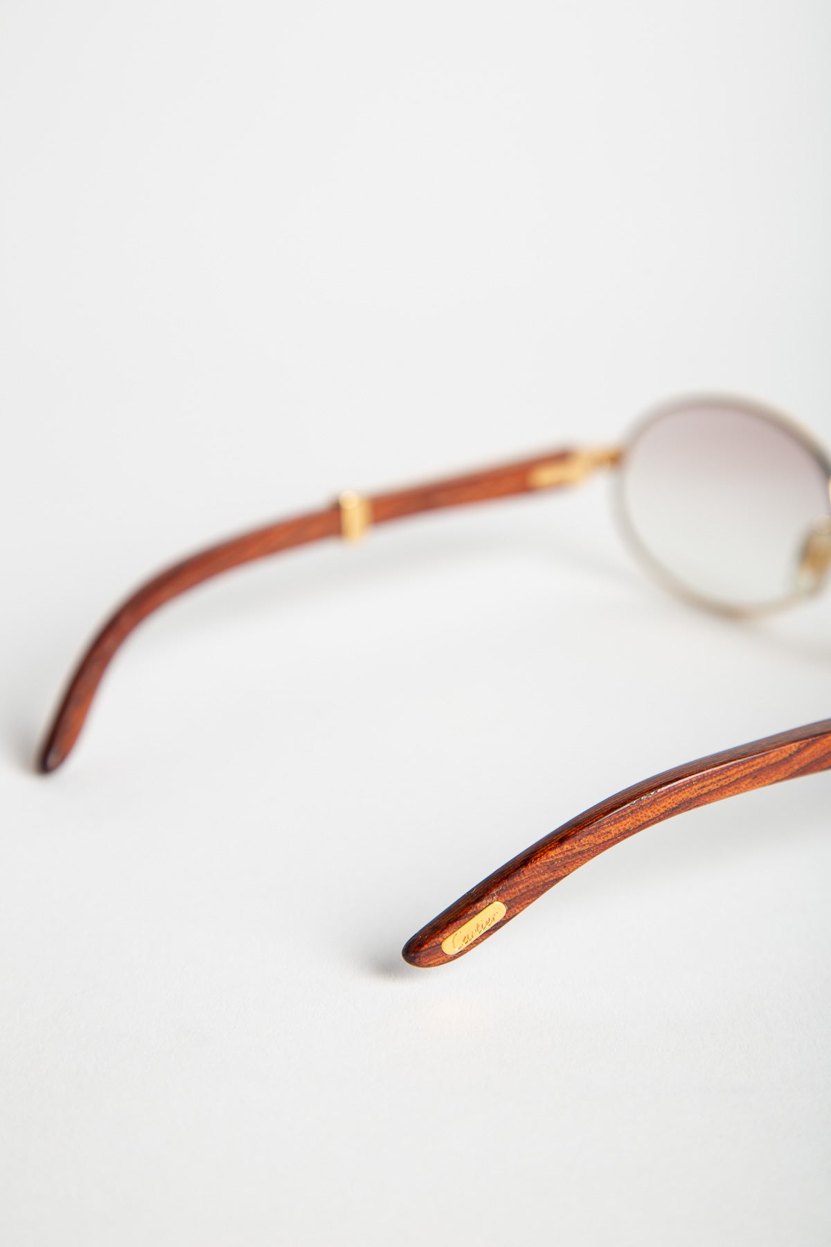 CARTIER YELLOW GOLD SULLY 53/22 SUNGLASSES