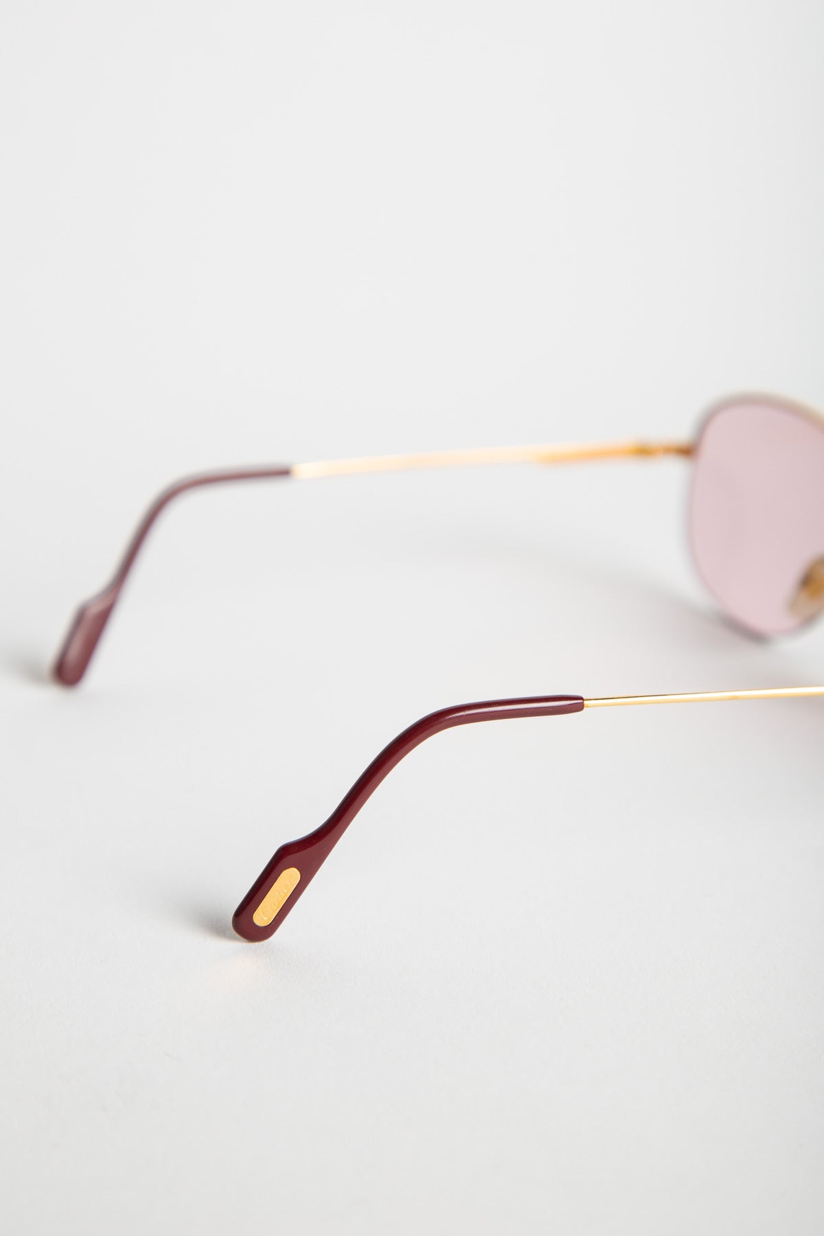 CARTIER 18K YELLOW GOLD MONTAIGNE 1/2 55 SUNGLASSES