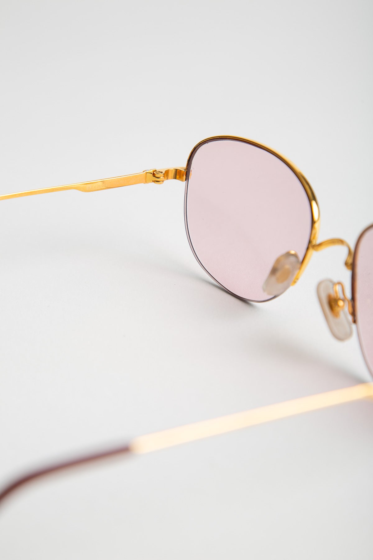 CARTIER 18K YELLOW GOLD MONTAIGNE 1/2 55 SUNGLASSES