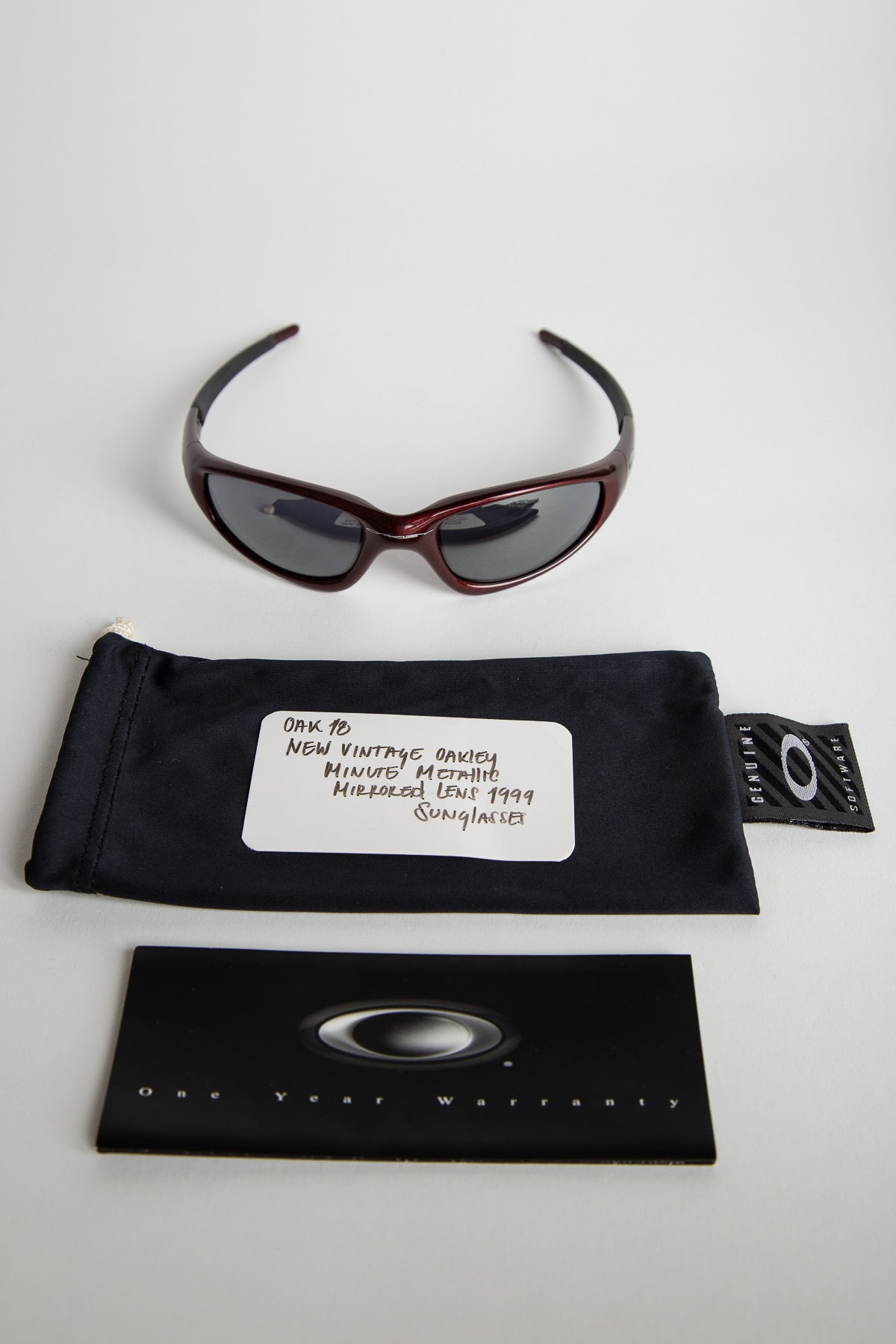 1999 OAKLEY MINUTE METALLIC SUNGLASSES
