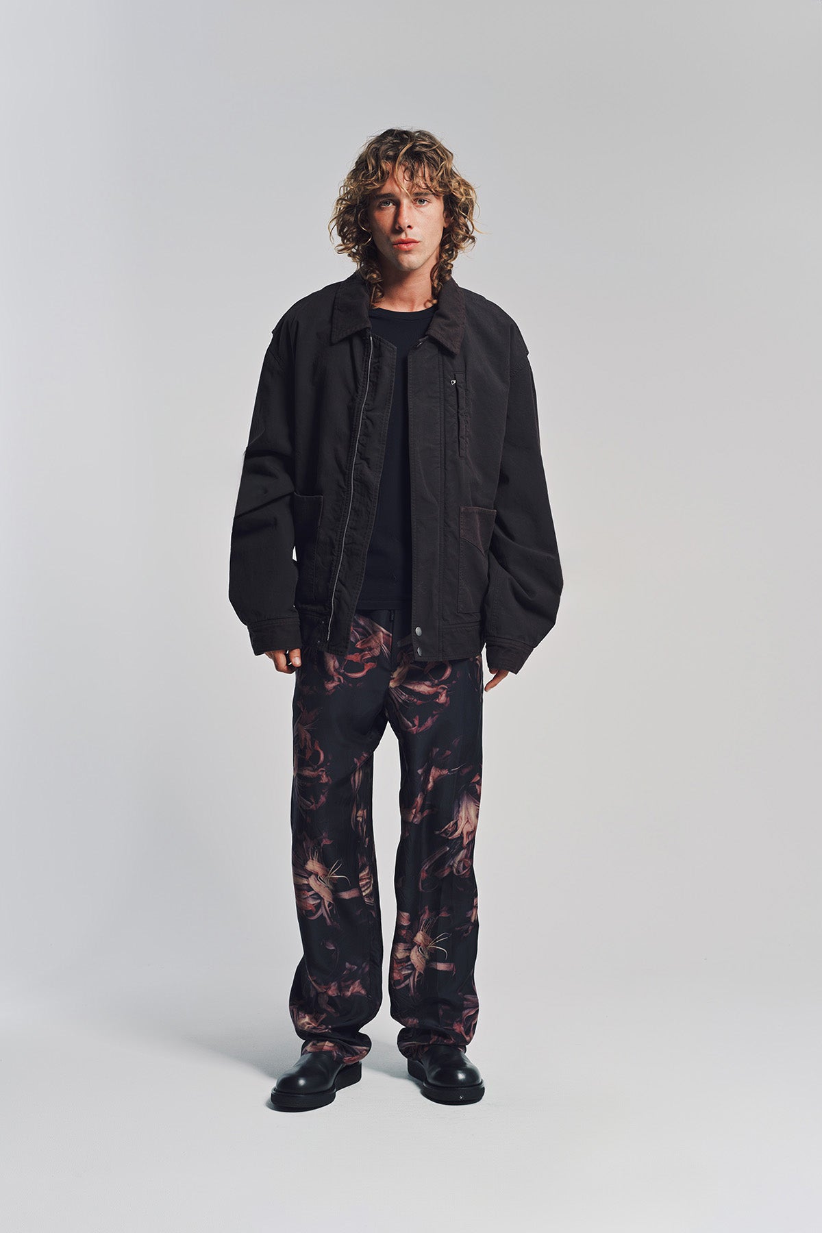 dries van noten アウター DRIES VAN NOTEN | OVERDYED DOUBLE WEAVE JACKET