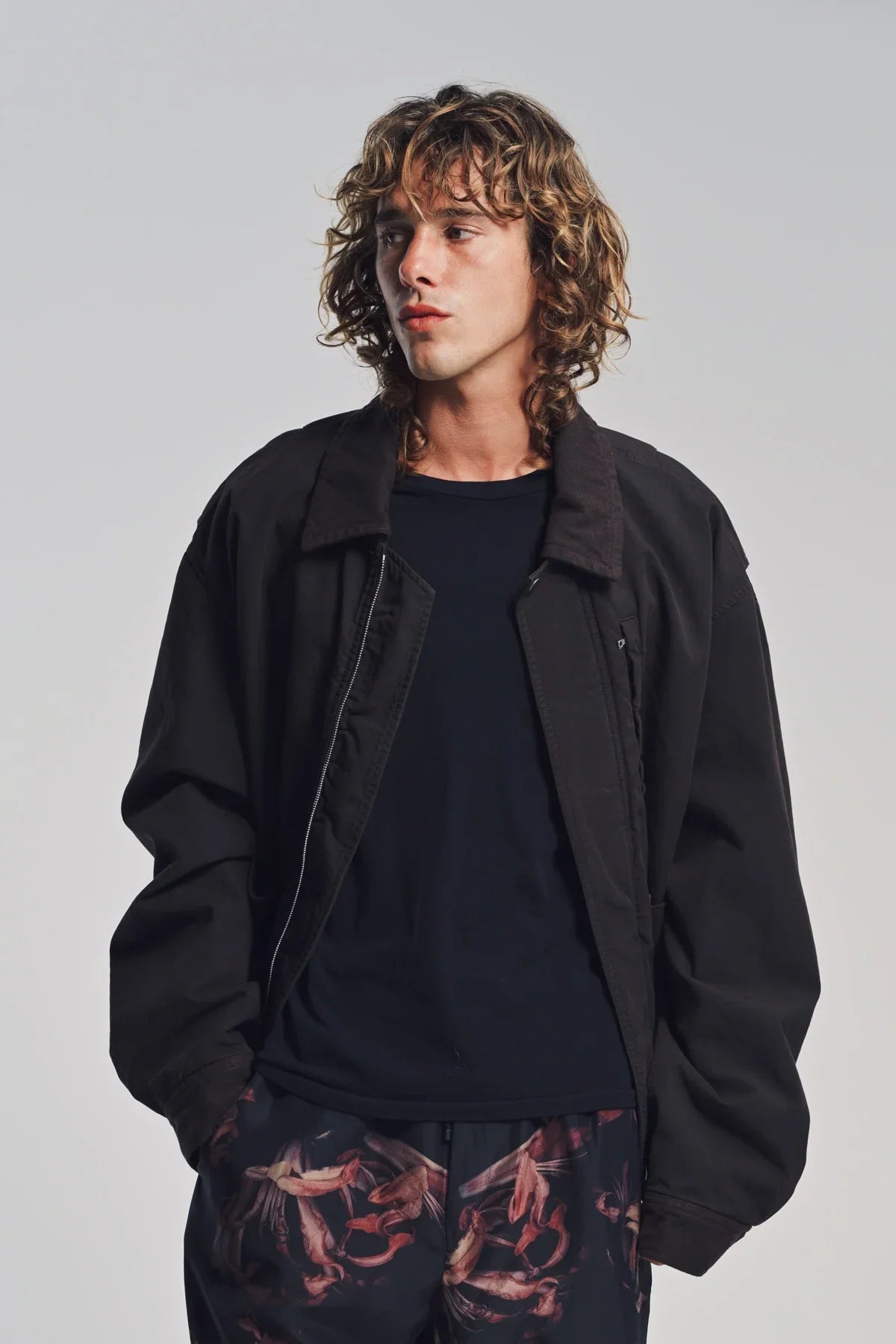 DRIES VAN NOTEN | OVERDYED DOUBLE WEAVE JACKET