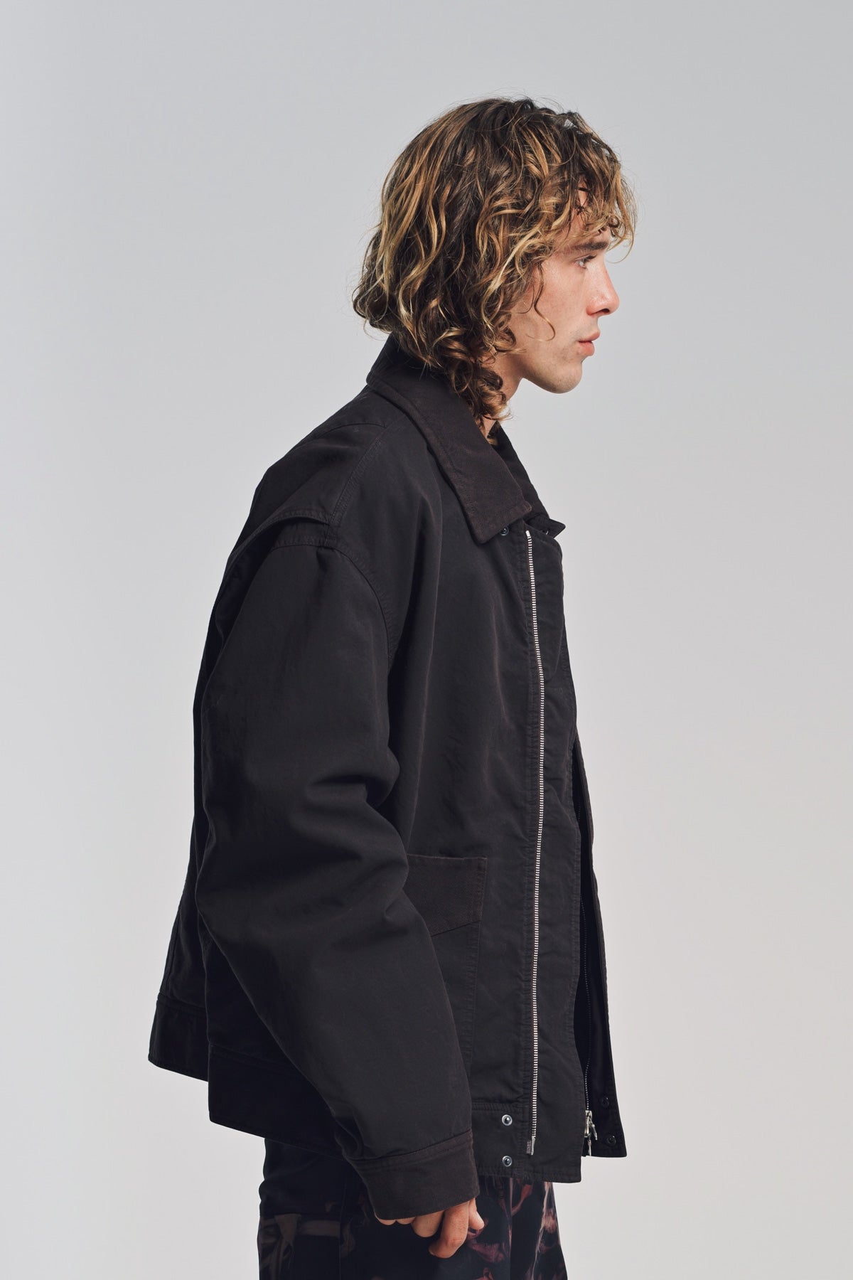DRIES VAN NOTEN | OVERDYED DOUBLE WEAVE JACKET