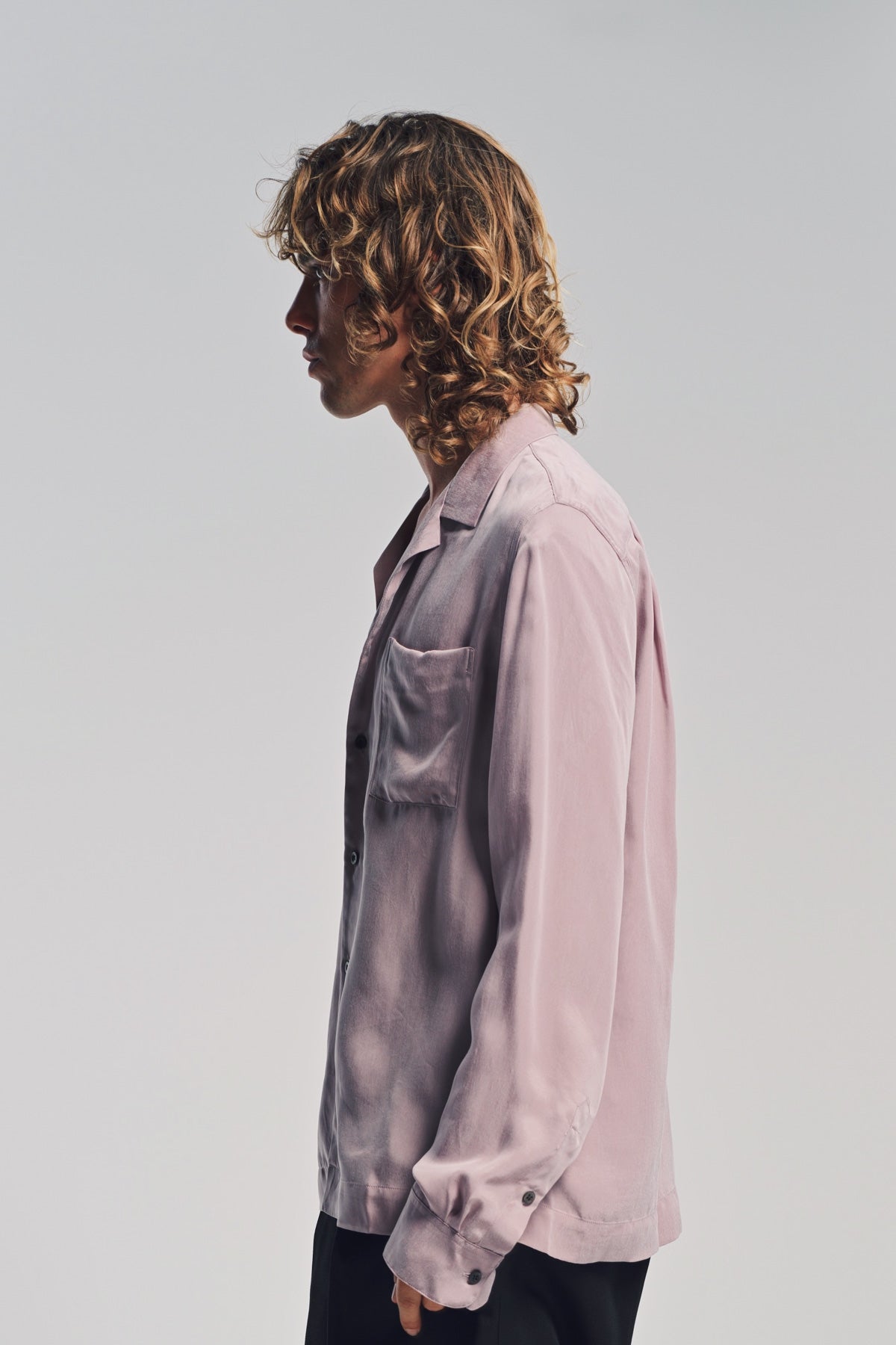 DRIES VAN NOTEN | SAND WASHED LONG SLEEVE SHIRT