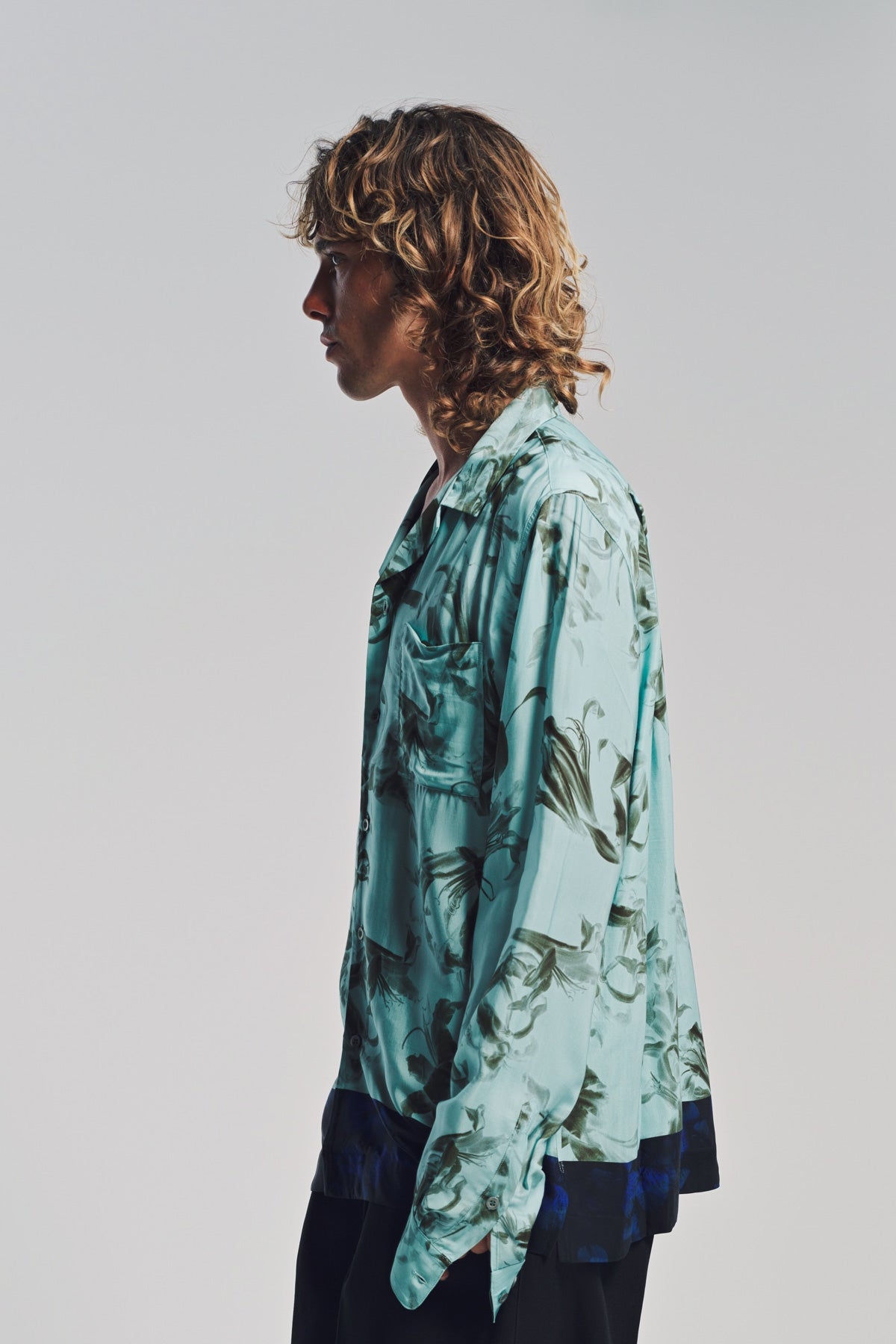 DRIES VAN NOTEN | FLOWER BORDER LONG SLEEVE SHIRT