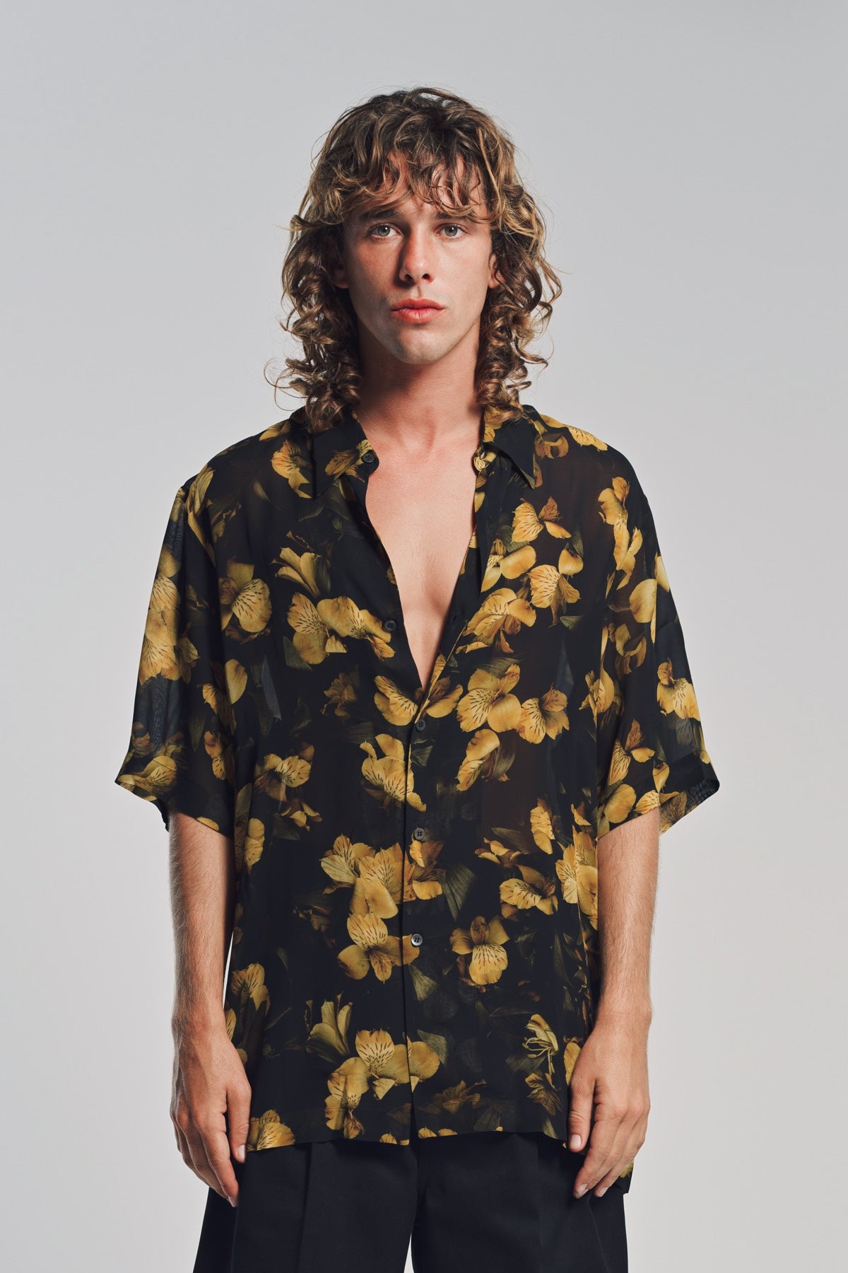 DRIES VAN NOTEN | TIGER LILY SHORT SLEEVE SHIRT