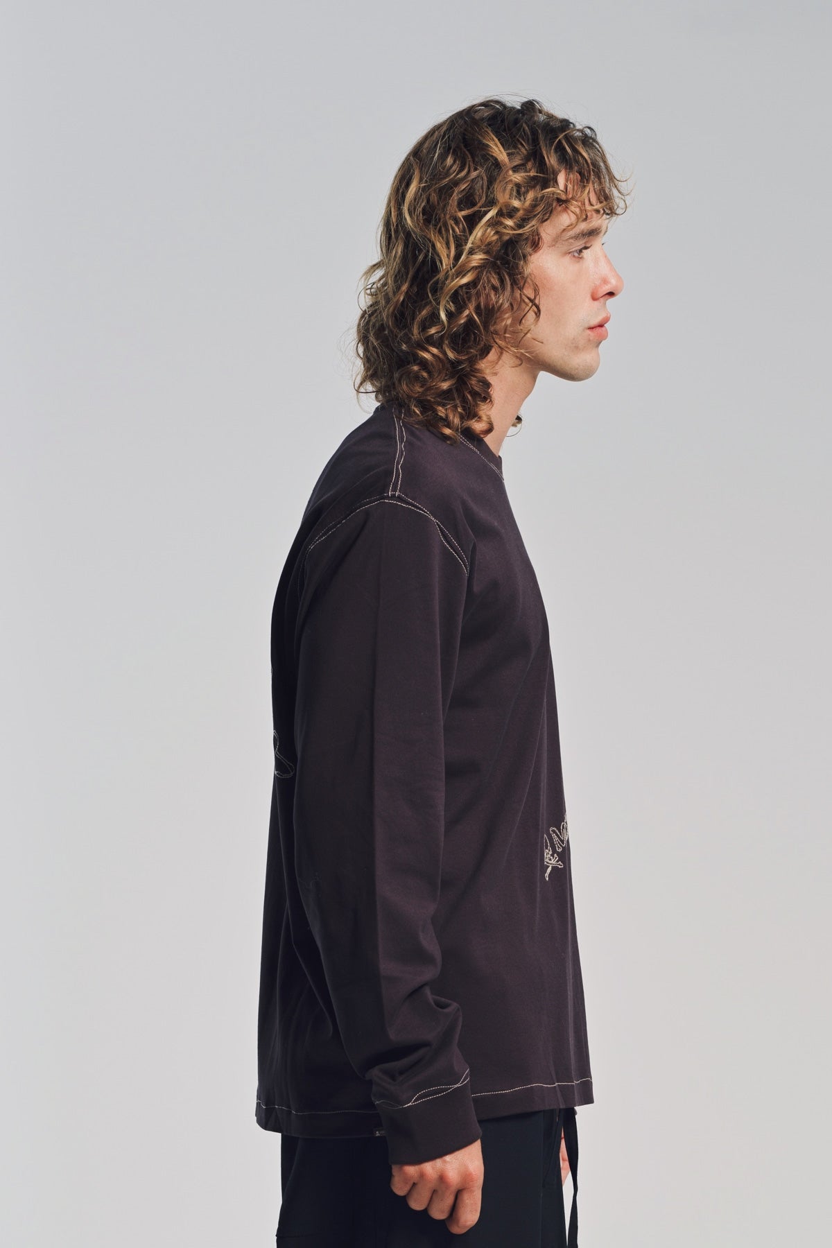 MASTERMIND | STITCHED LONG SLEEVE T-SHIRT