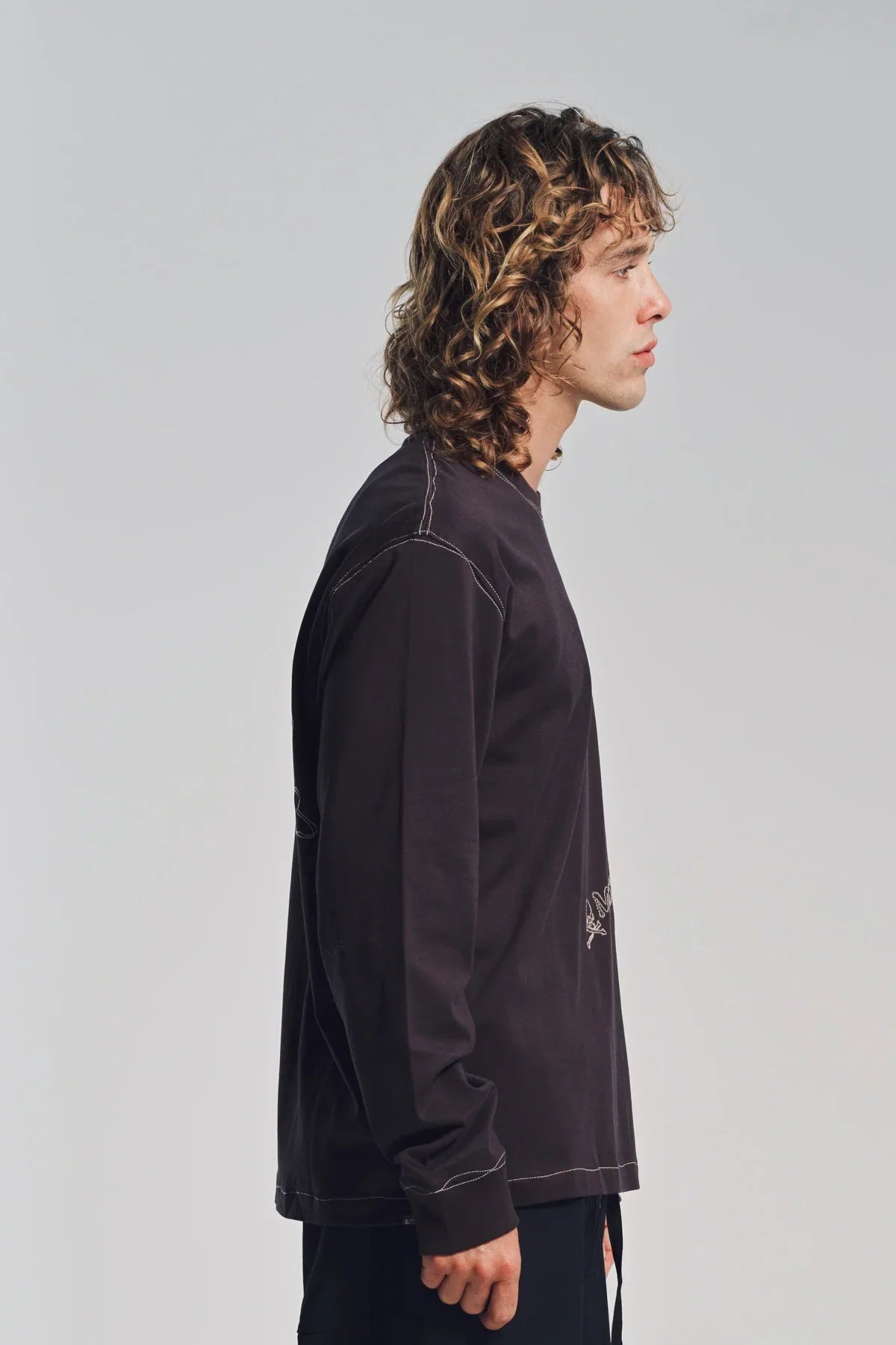MASTERMIND | STITCHED LONG SLEEVE T-SHIRT