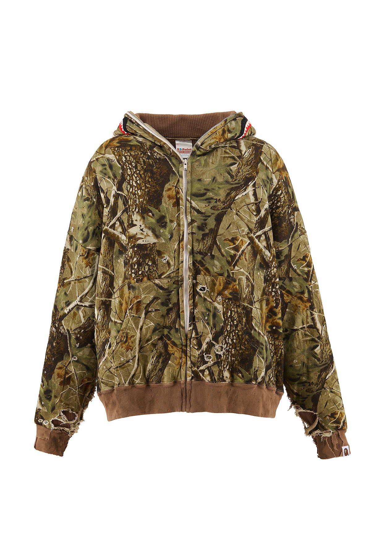 SAINT MICHAEL | SHARK BAPE ZIP HOODIE