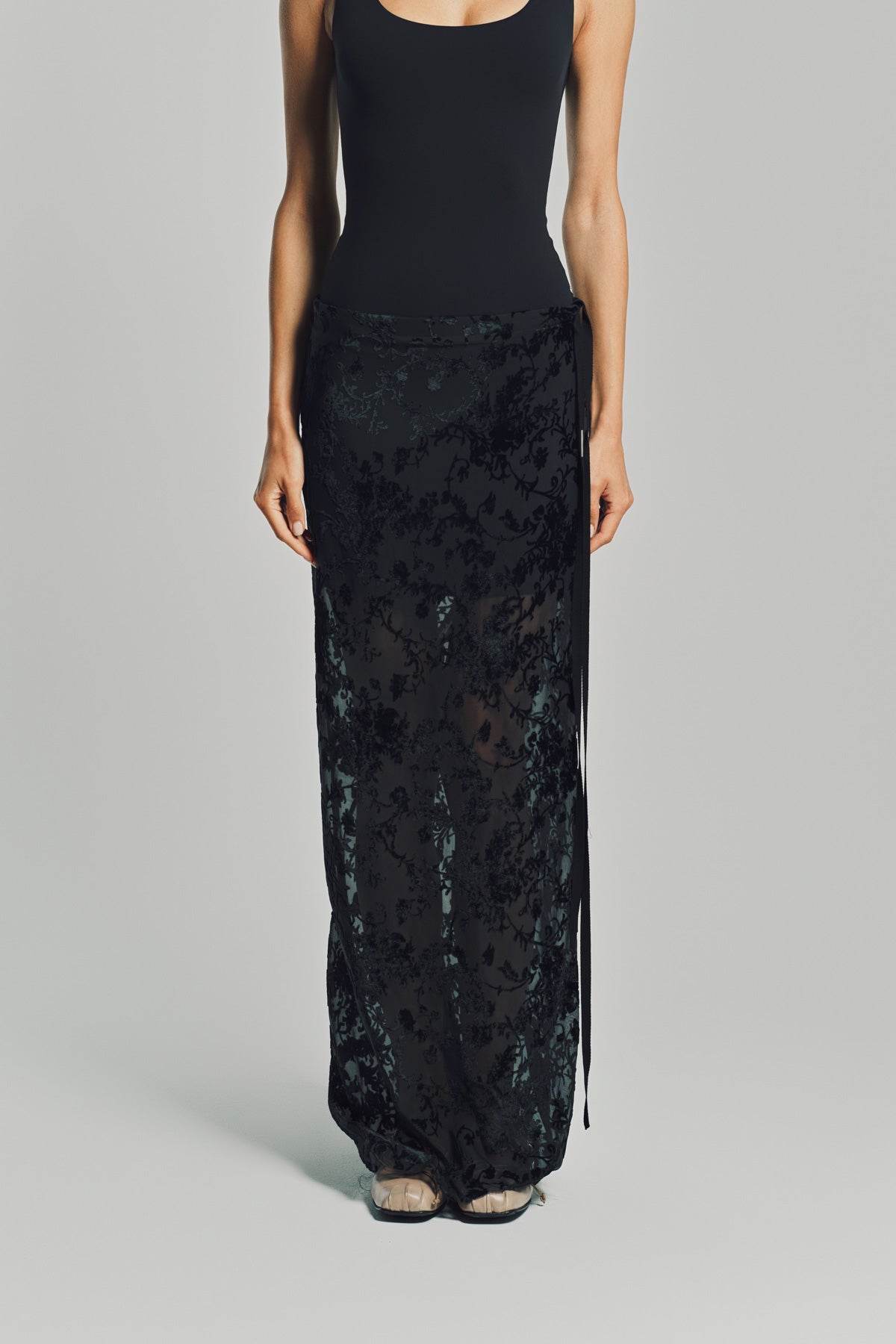 ANN DEMEULEMEESTER | EVELINE LONG BIAS SKIRT