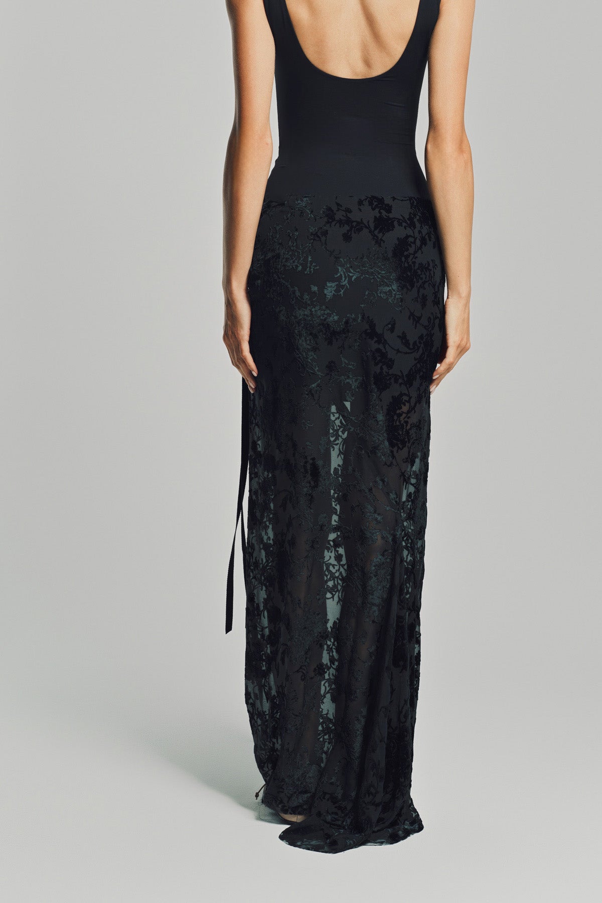 ANN DEMEULEMEESTER | EVELINE LONG BIAS SKIRT