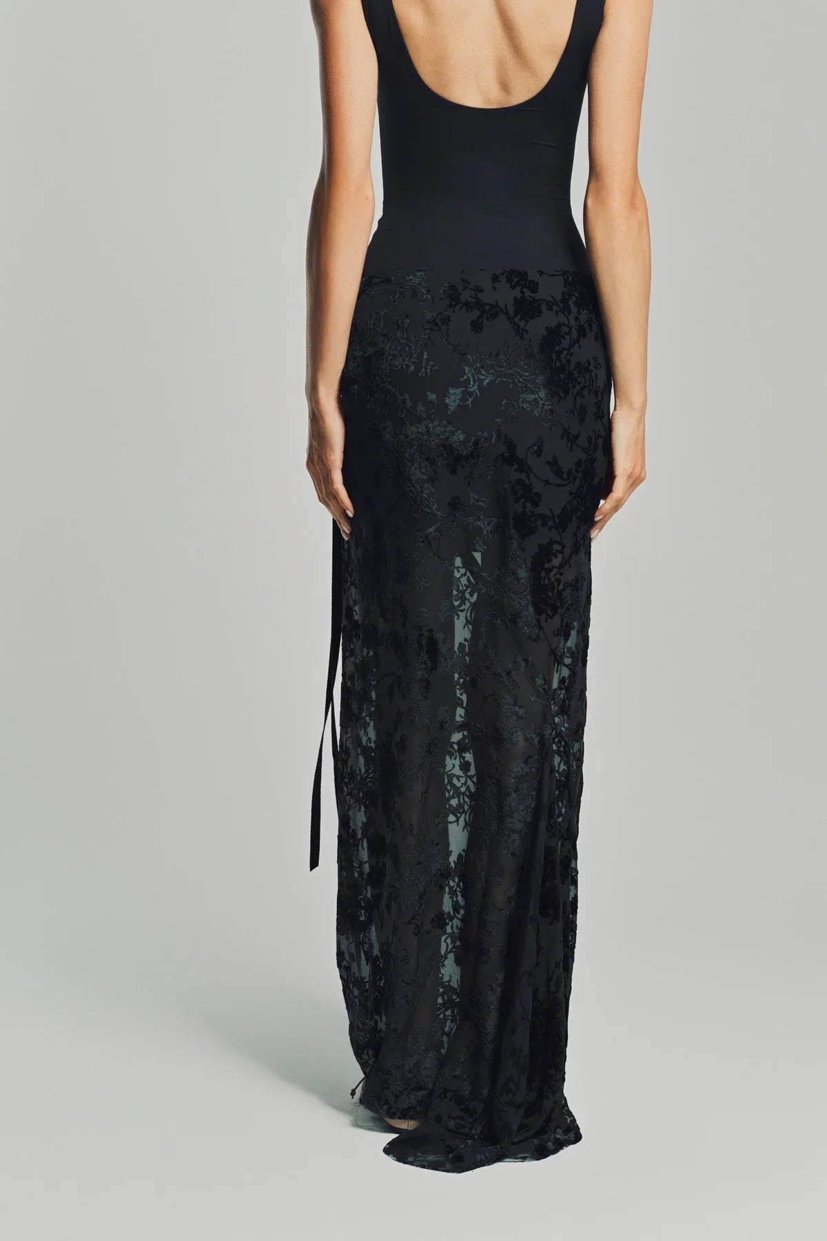 ANN DEMEULEMEESTER | EVELINE LONG BIAS SKIRT