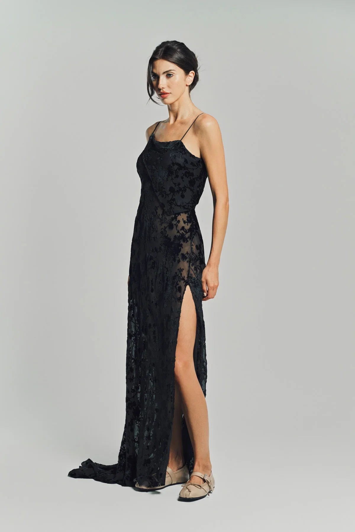 ANN DEMEULEMEESTER | AARICIA LONG BIAS SLIP DRESS