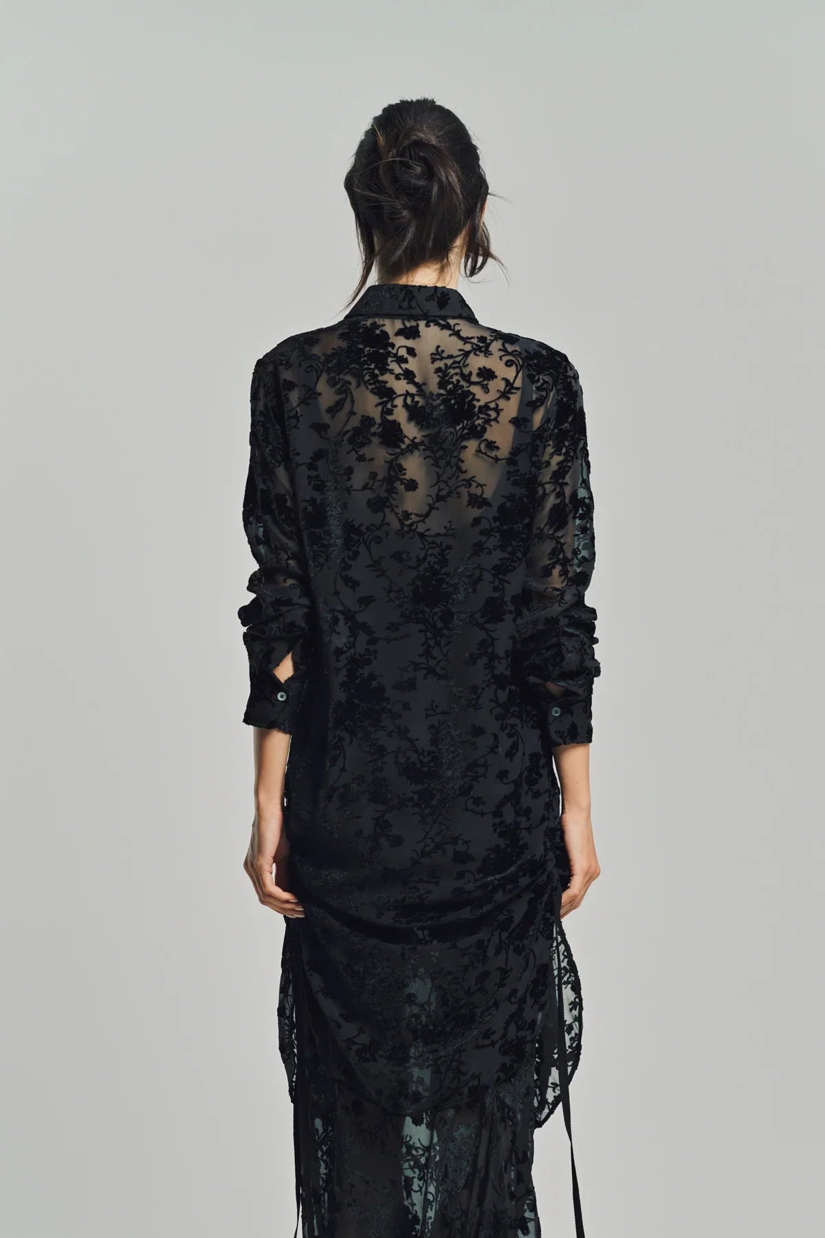 ANN DEMEULEMEESTER | RADA HIGH COMFORT DÈVORÈ SHIRT