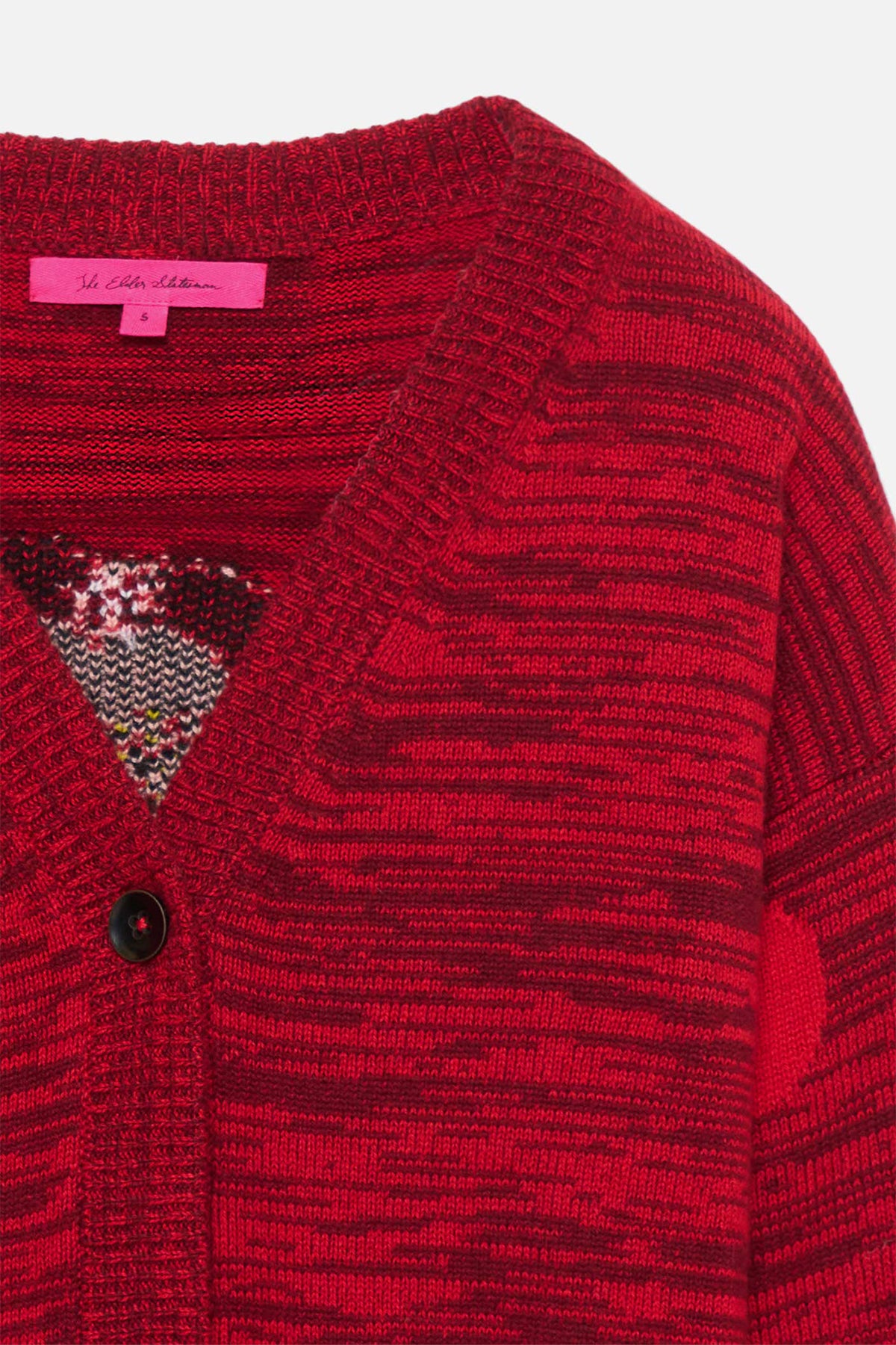 THE ELDER STATESMAN | STRIPE POLKA DOT SWAN CARDIGAN
