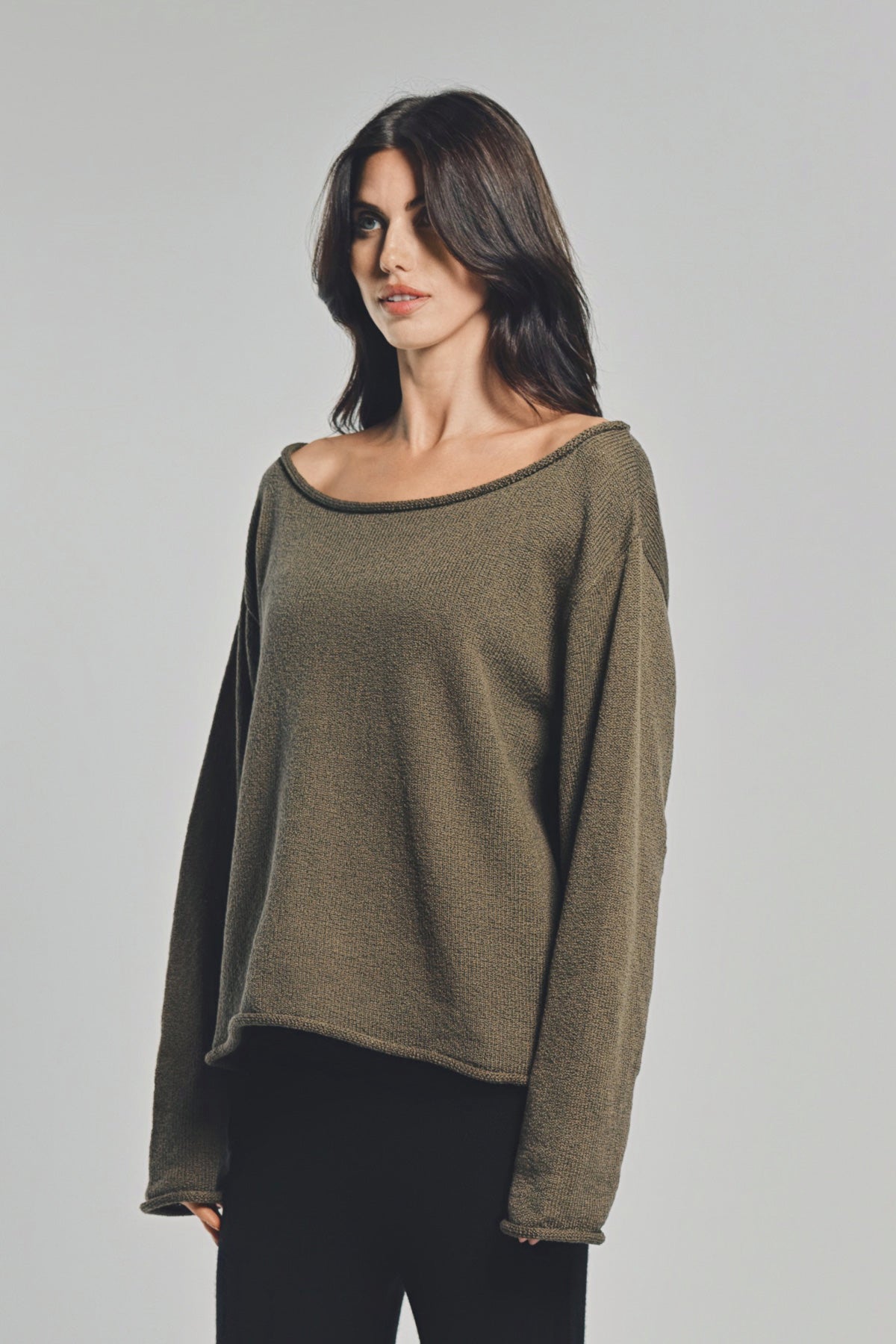 THE ELDER STATESMAN | NORA LIGHT OVERSIZED CREWNECK