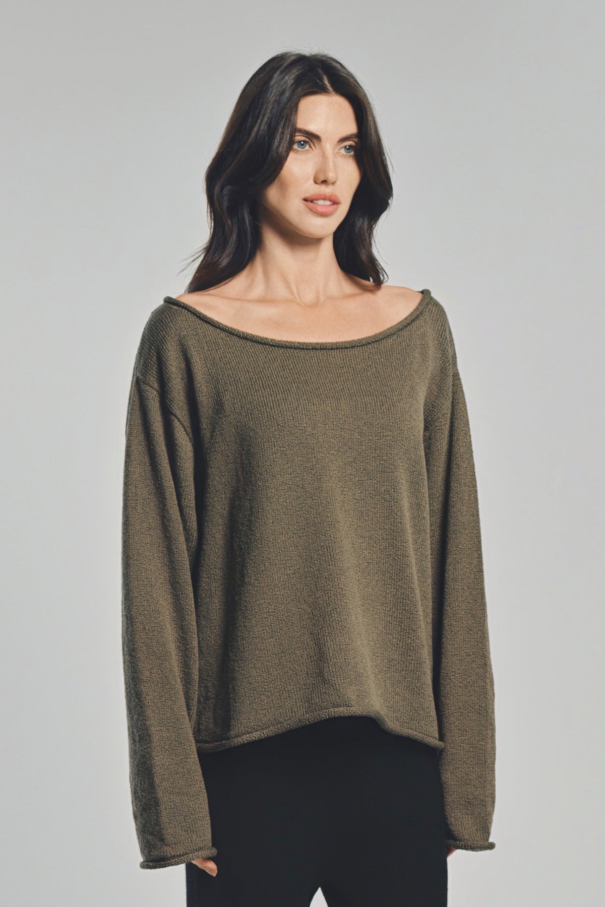 THE ELDER STATESMAN | NORA LIGHT OVERSIZED CREWNECK