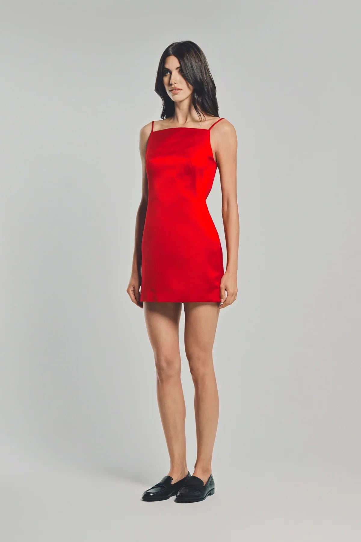 GIVENCHY | SLICED MINI DRESS IN SATIN