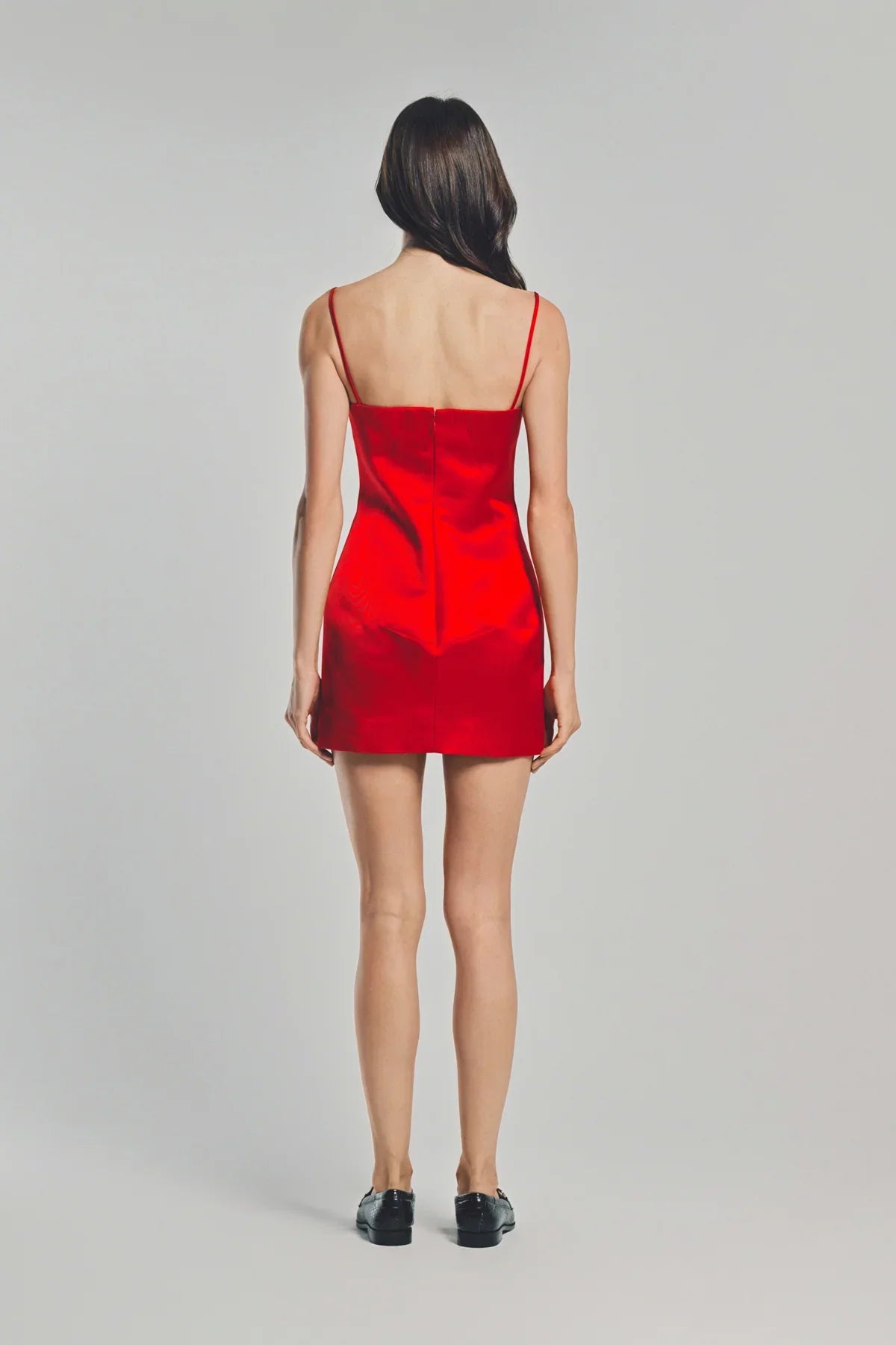 GIVENCHY | SLICED MINI DRESS IN SATIN