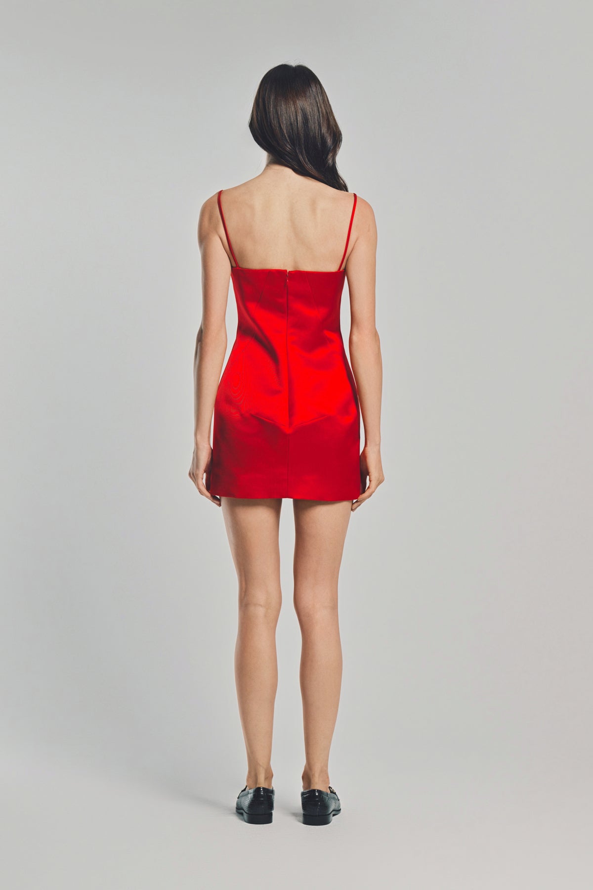 GIVENCHY | SLICED MINI DRESS IN SATIN