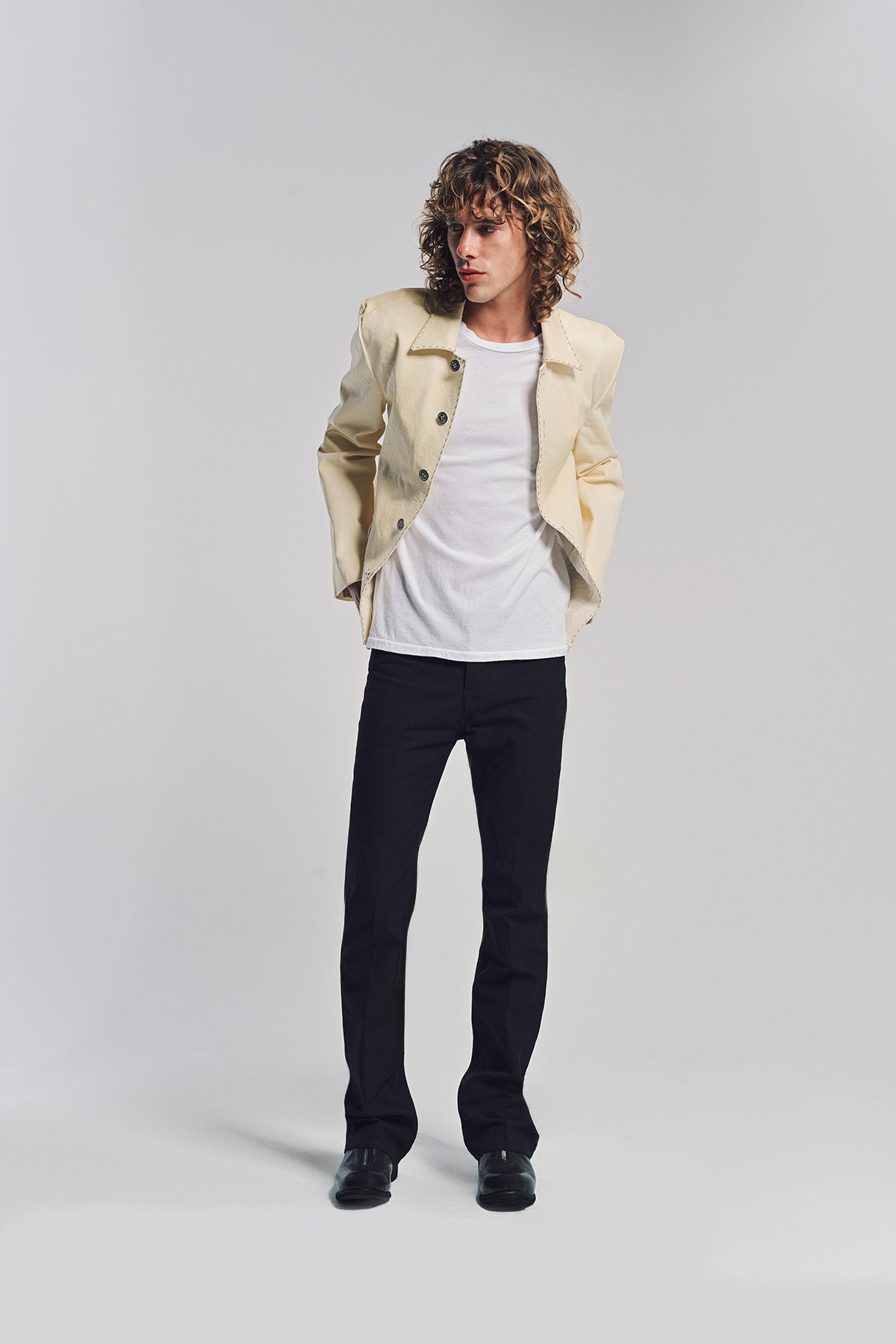 K'ANG | CROPPED LEATHER JACKET