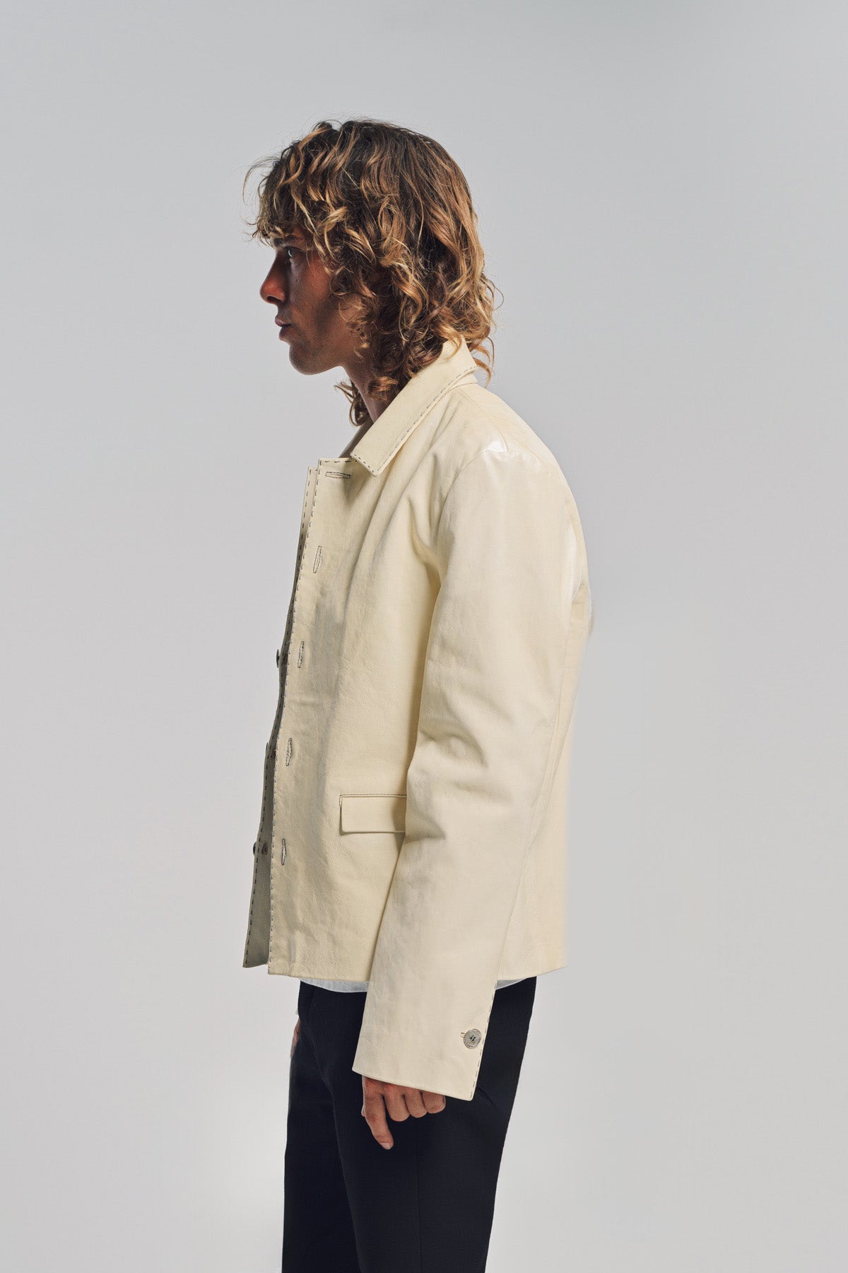 K'ANG | CROPPED LEATHER JACKET