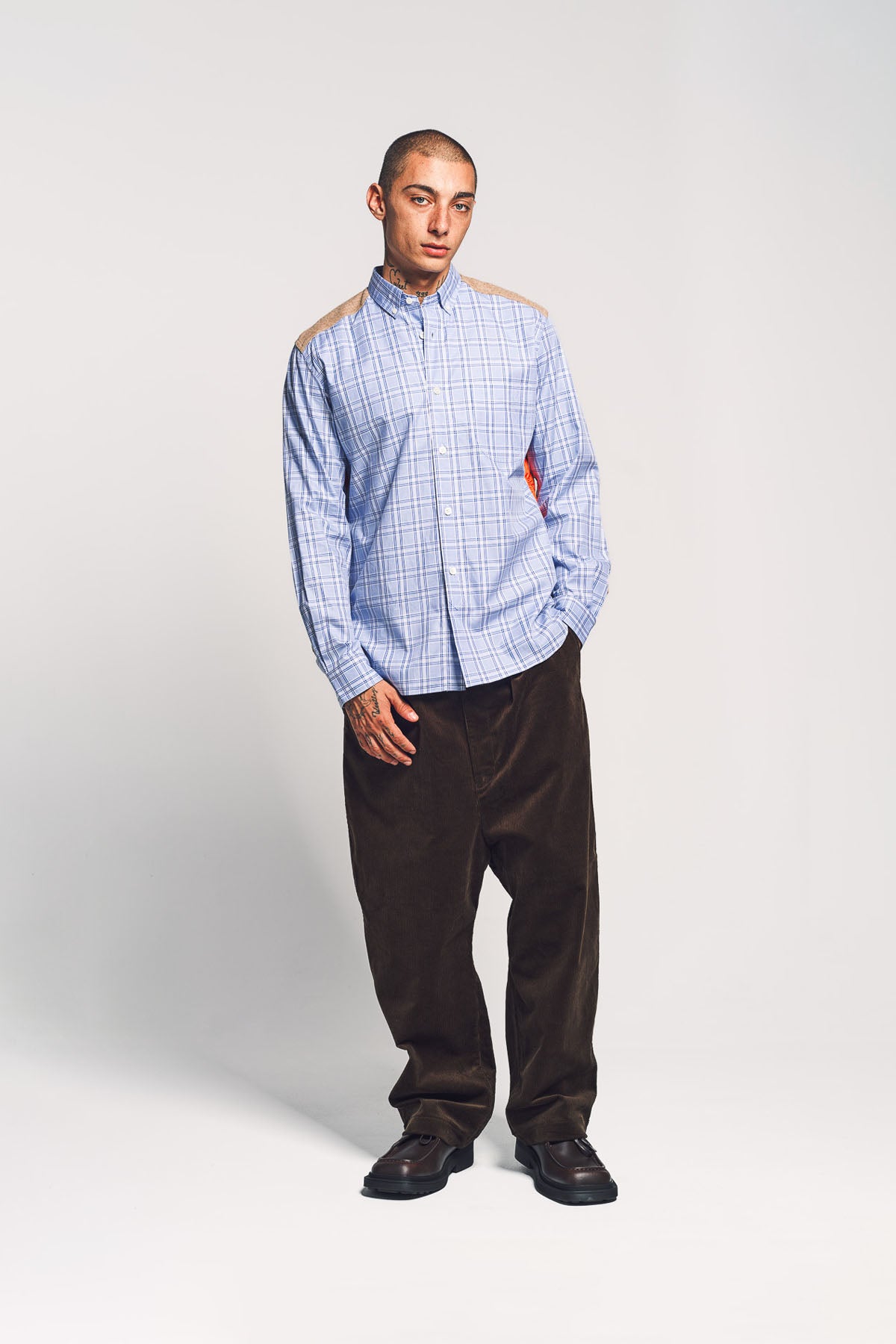 JUNYA WATANABE | CHECK QUILT LONG SLEEVE SHIRT