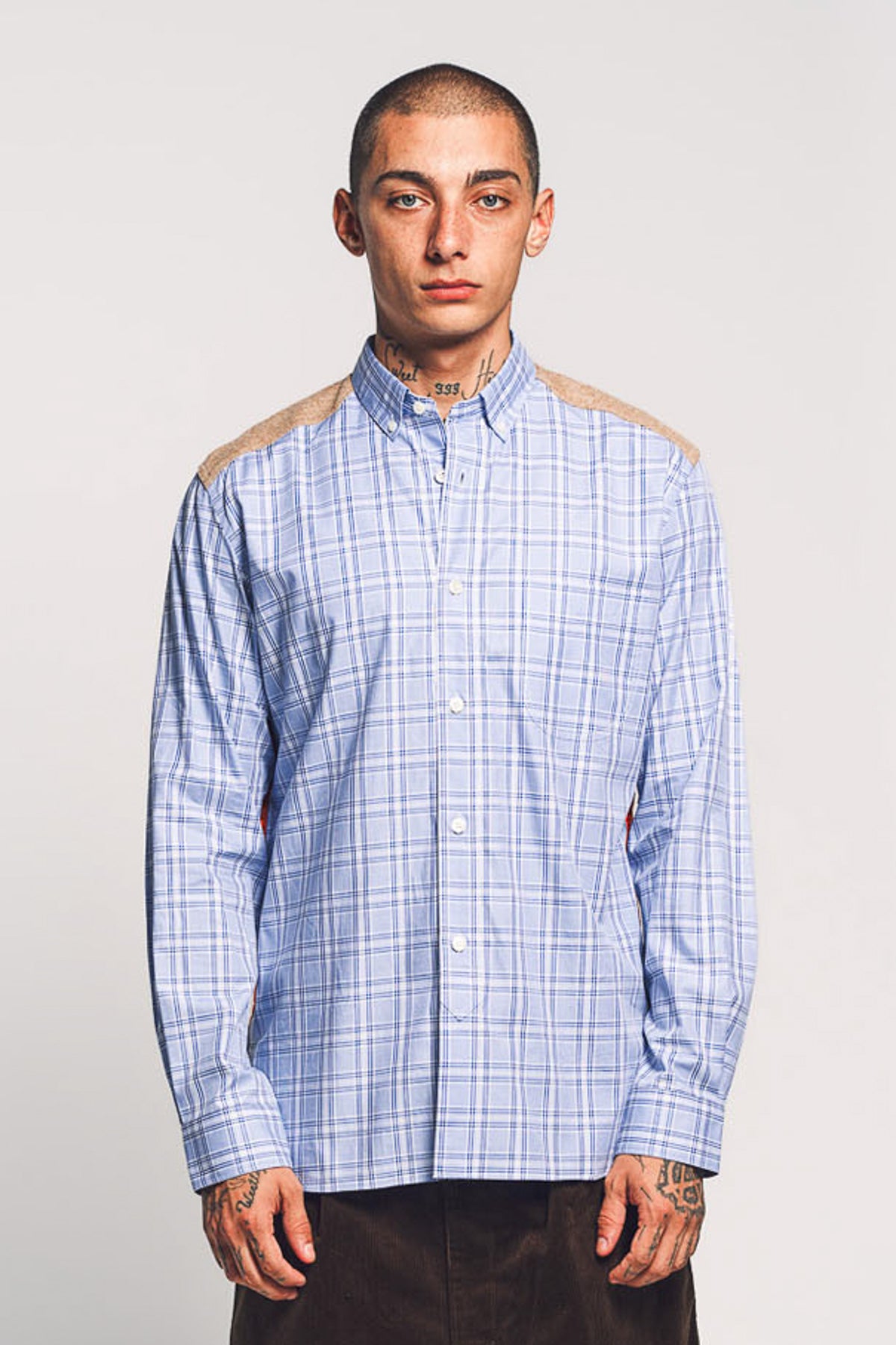JUNYA WATANABE | CHECK QUILT LONG SLEEVE SHIRT