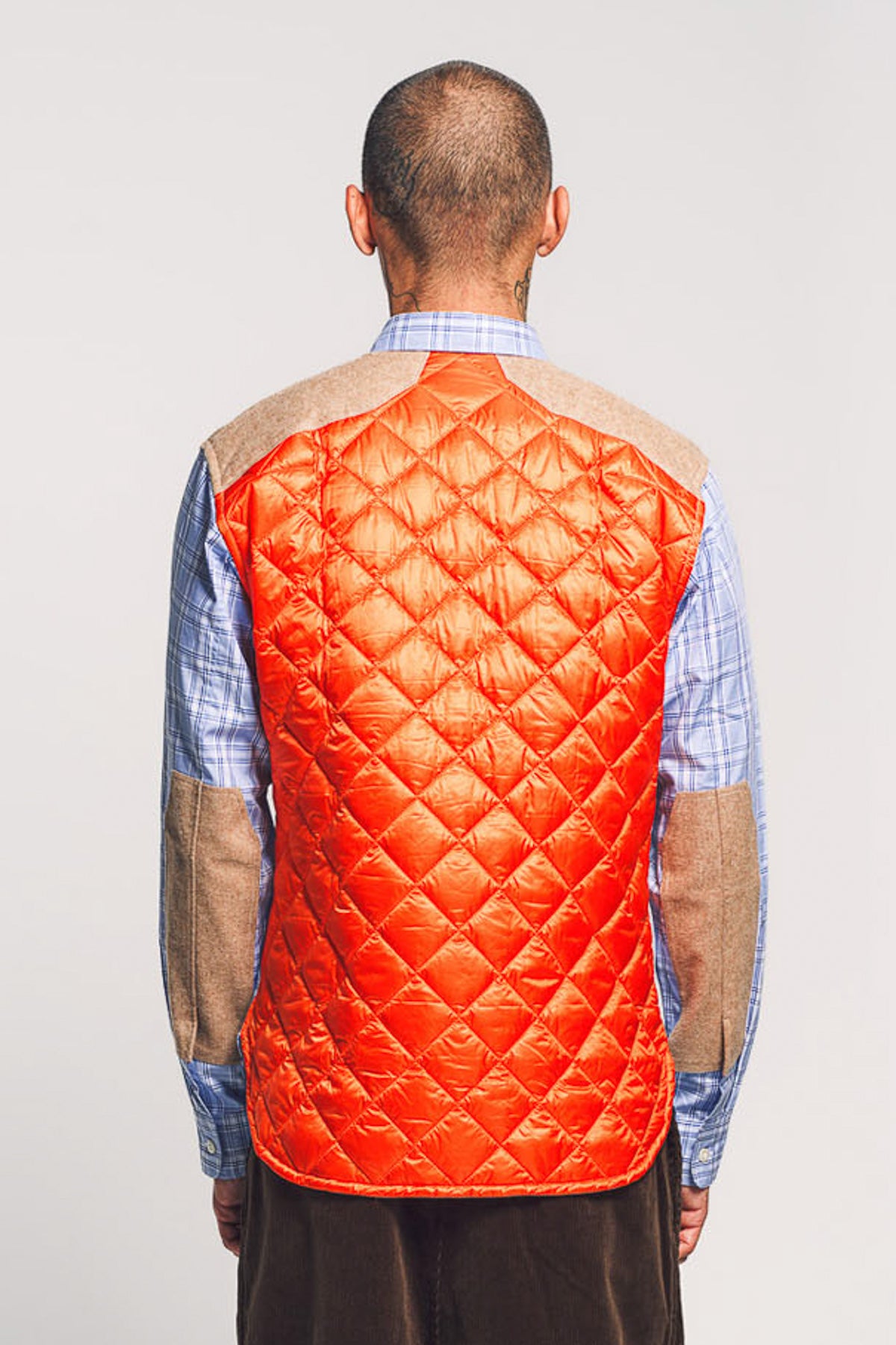 JUNYA WATANABE | CHECK QUILT LONG SLEEVE SHIRT