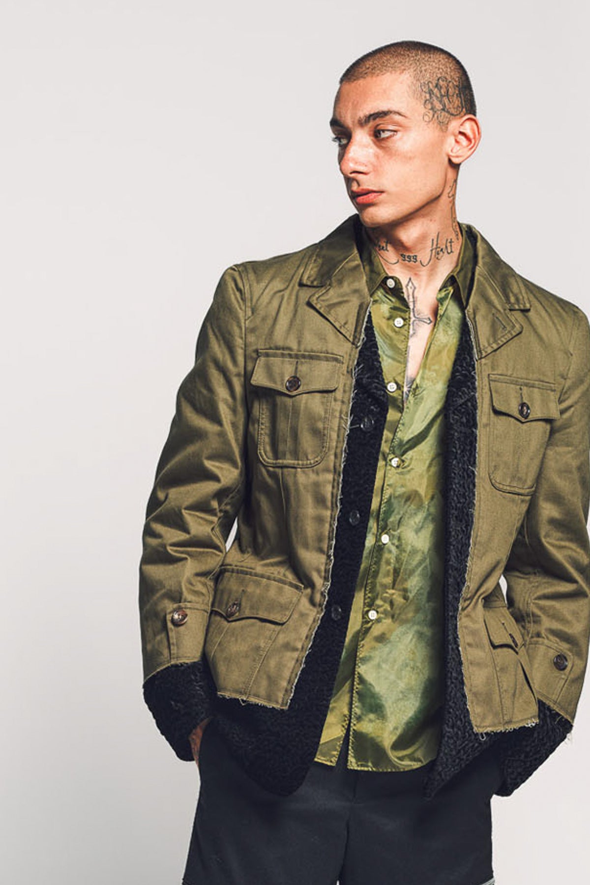 COMME DES GARCONS HOMME PLUS | RAYON POLY VELVET BLAZER