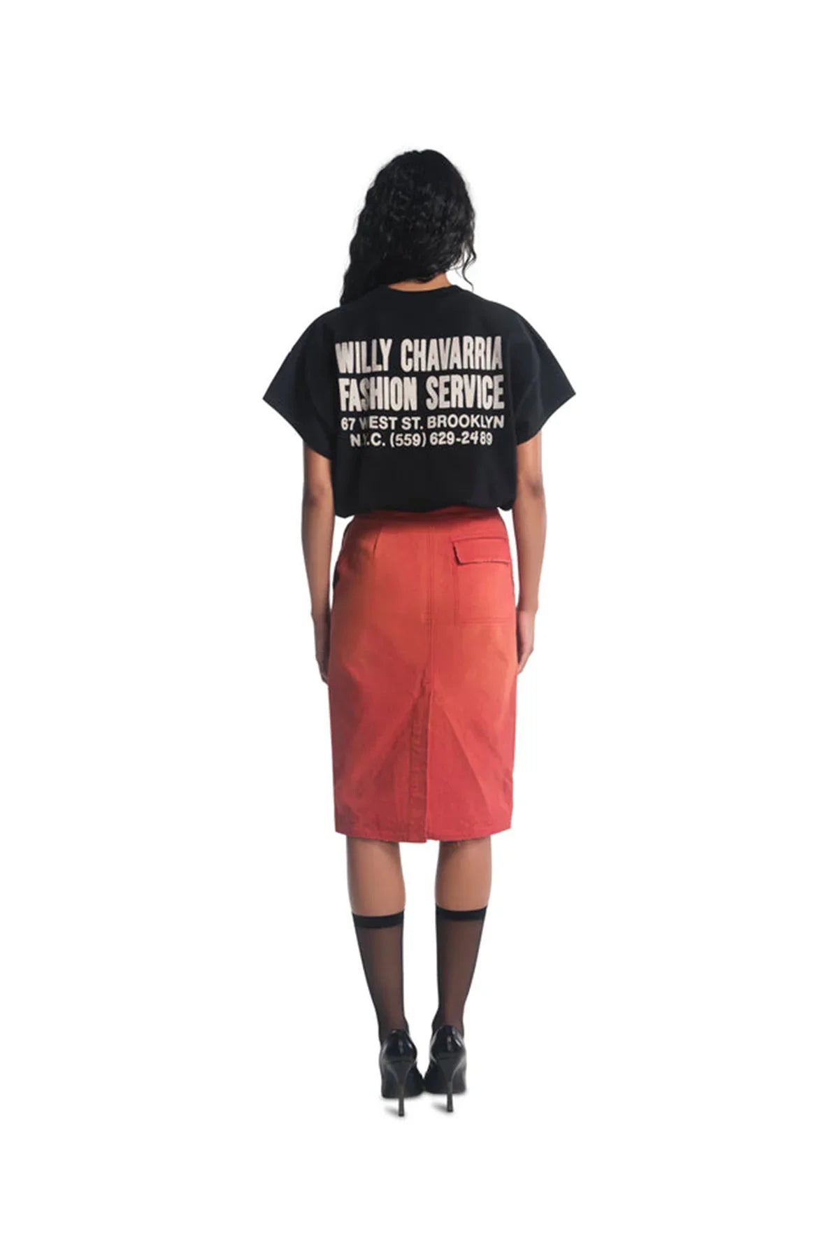 WILLY CHAVARRIA | WORKWEAR ZIPPED SKIRT