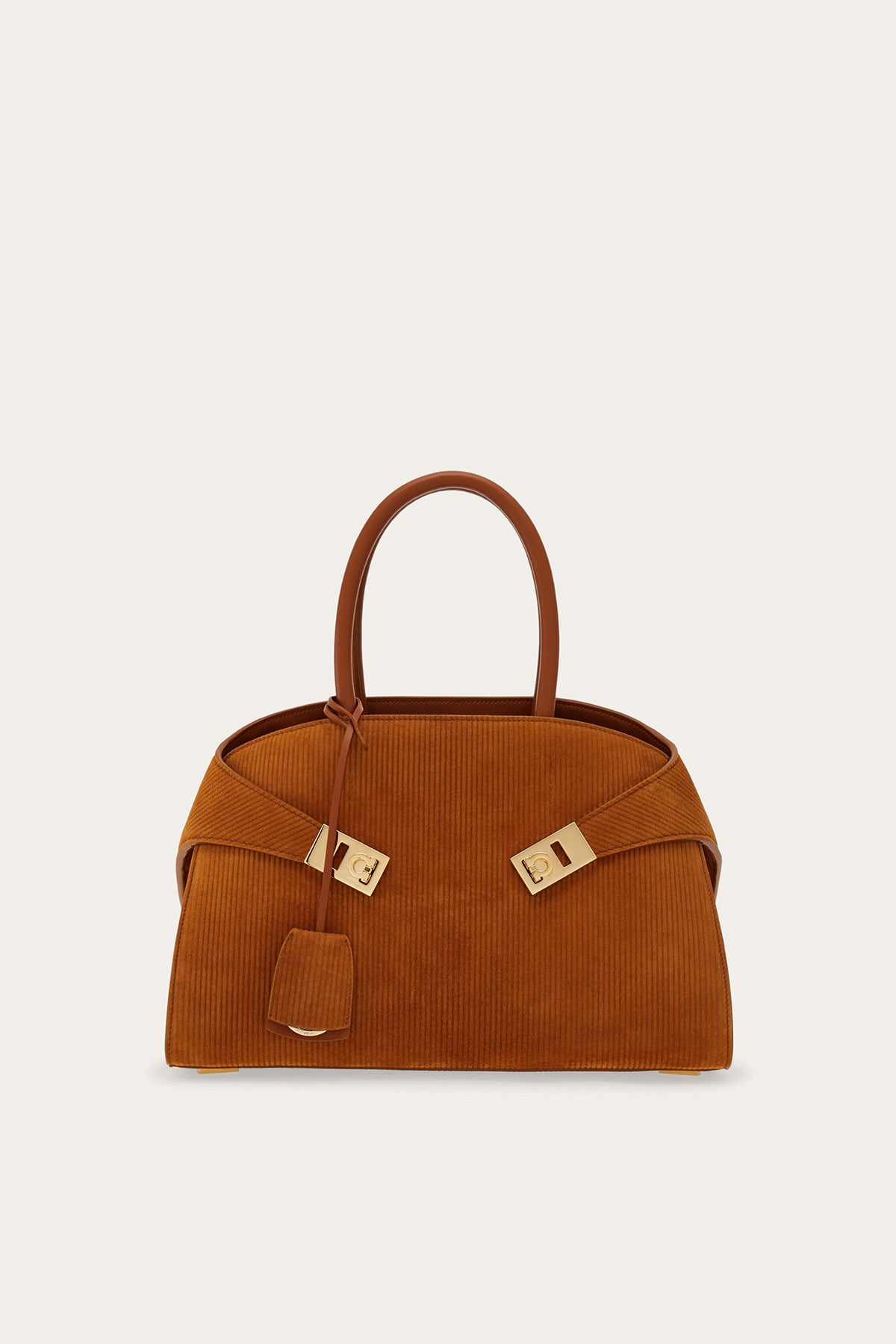 FERRAGAMO | HUG SUEDE CORDUROY BAG