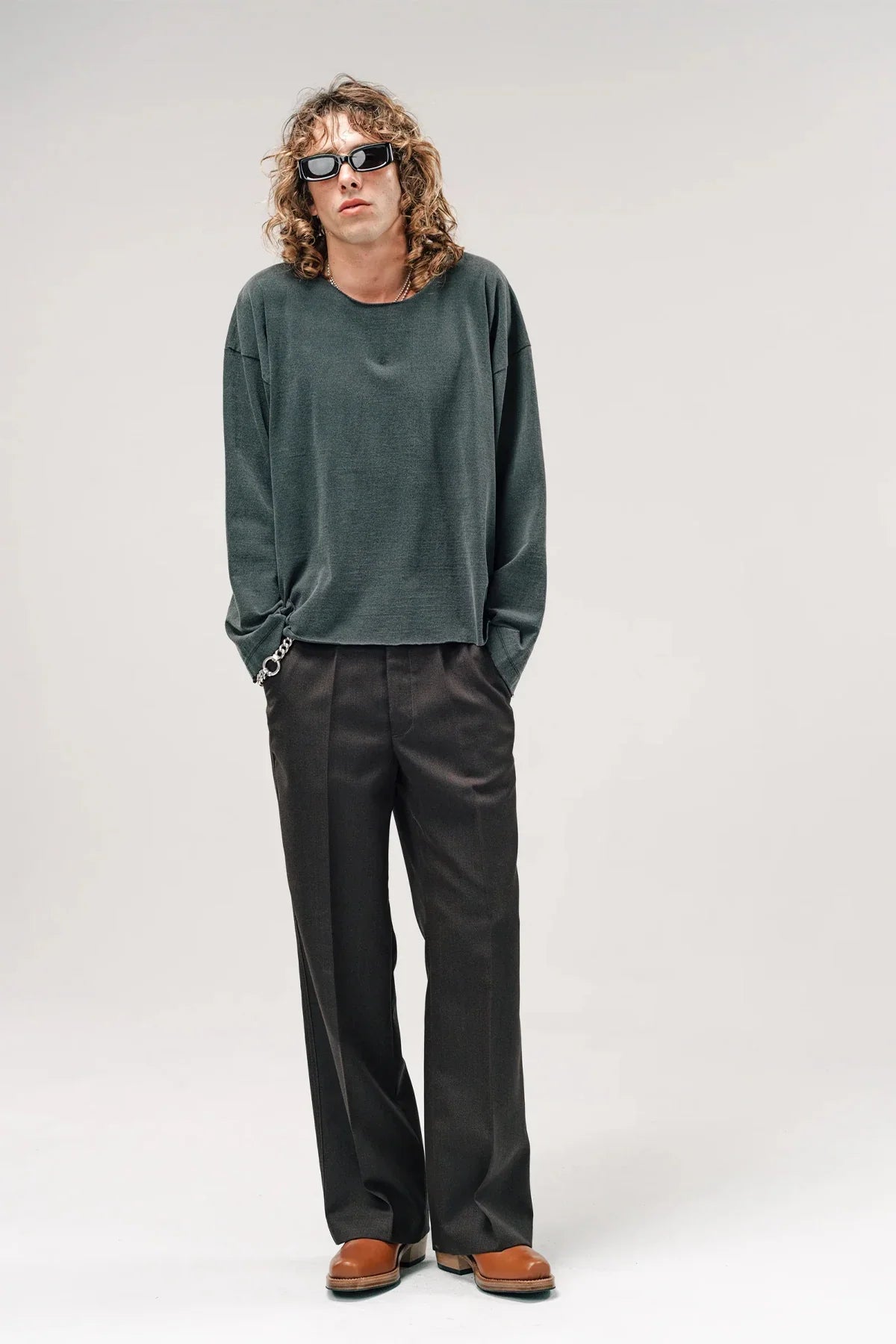 SECOND/LAYER | THRASHER LONG SLEEVE TEE