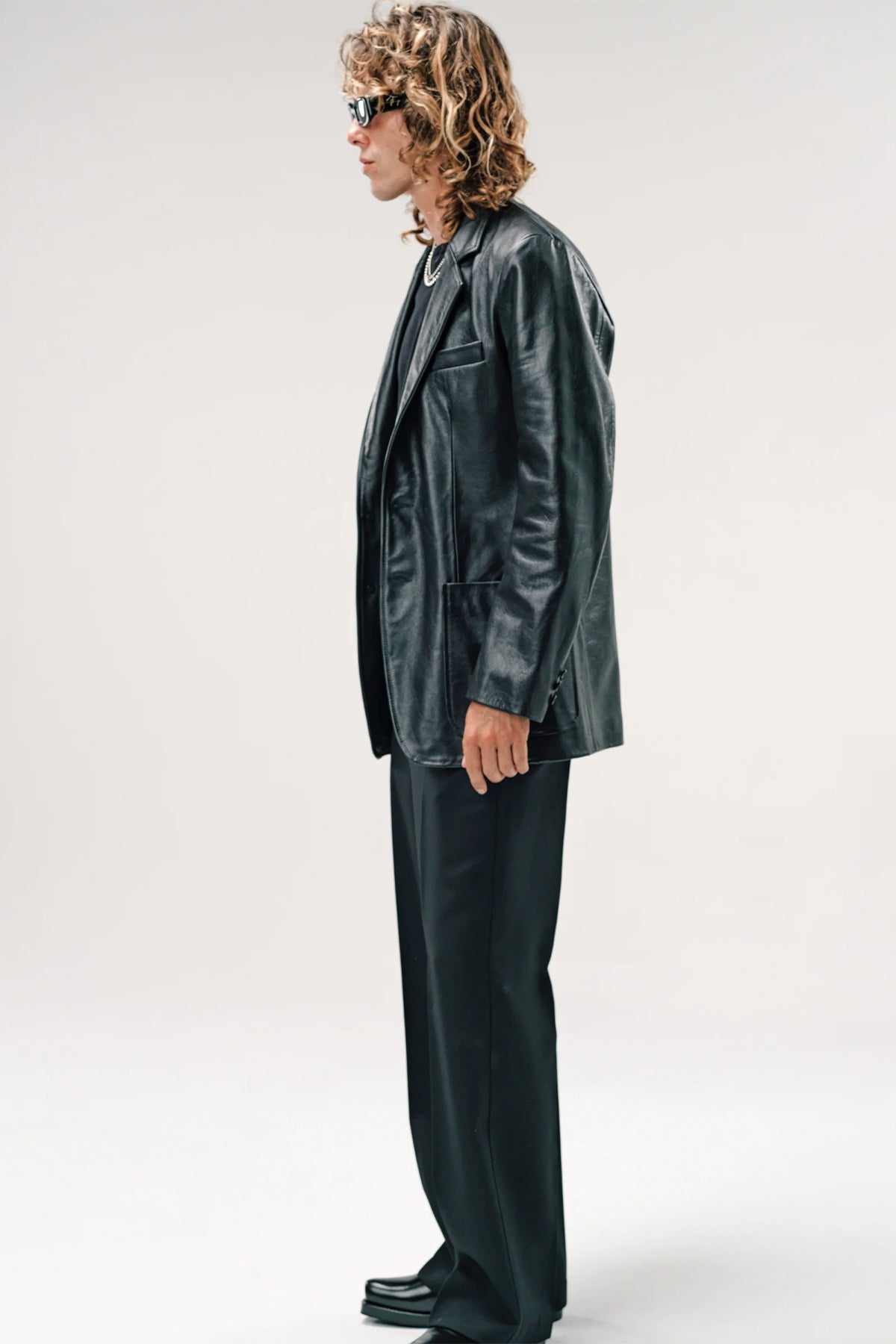 SECOND/LAYER | SAICO LEATHER BLAZER
