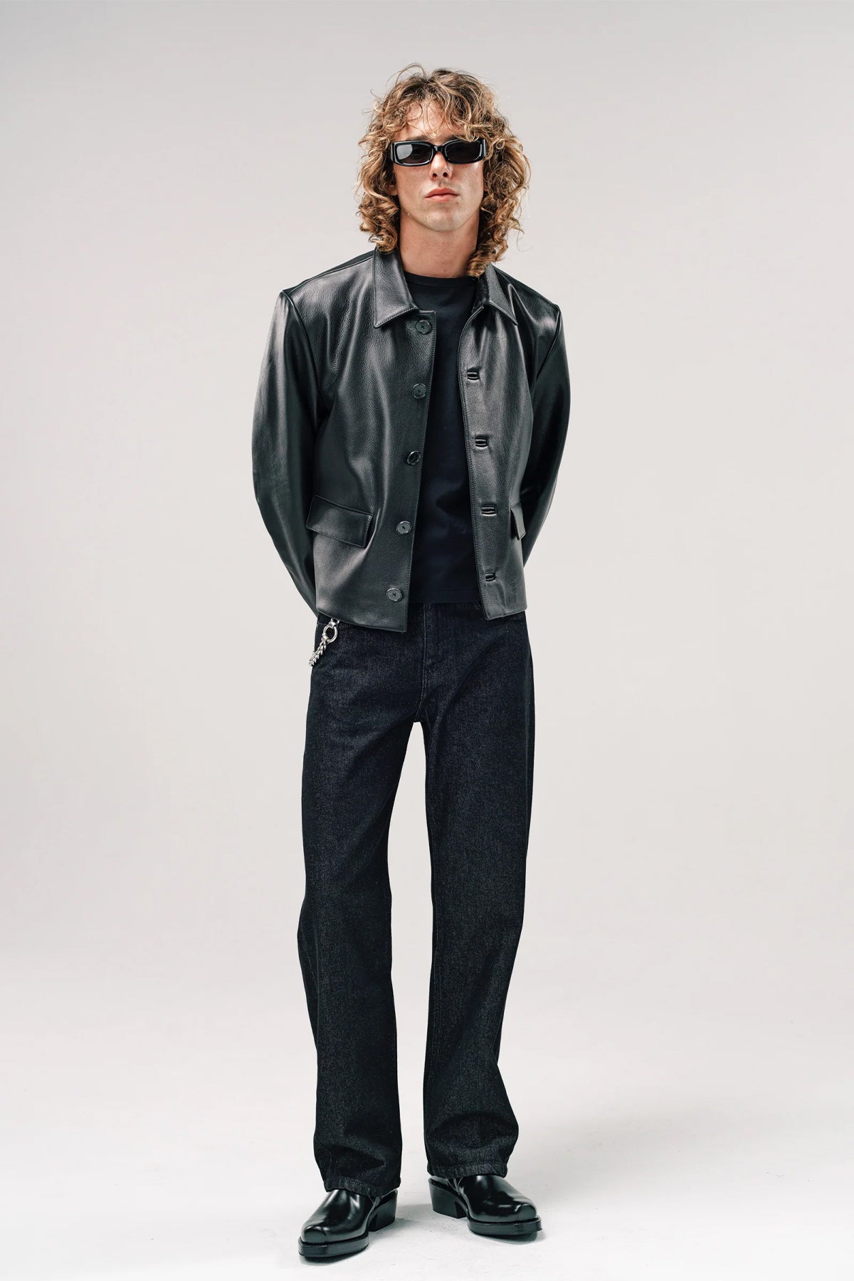 美品　SECOND LAYER MAD DOG レザー ブラック　46 SECOND/LAYER | MAD DOG JACKET