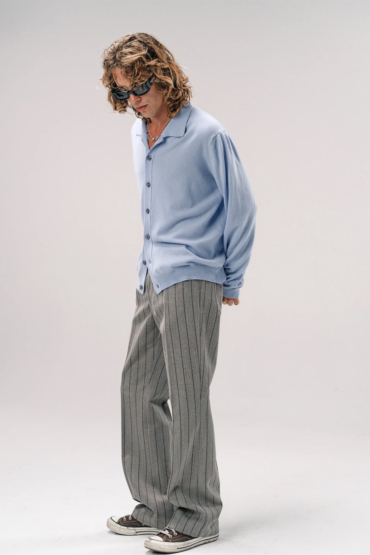 SECOND/LAYER | PINSTRIPE VALLUCO PANTS