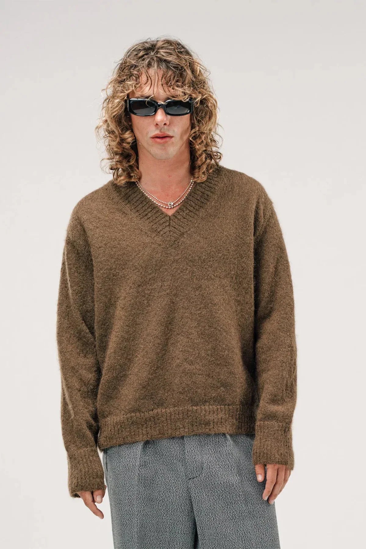 SECOND/LAYER | VEXED V-NECK SWEATER
