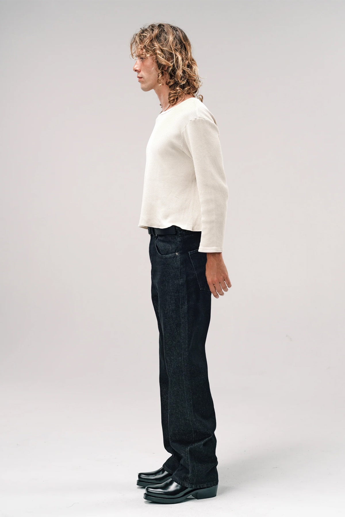 SECOND/LAYER | BLACK BIG PAPI DENIM JEANS