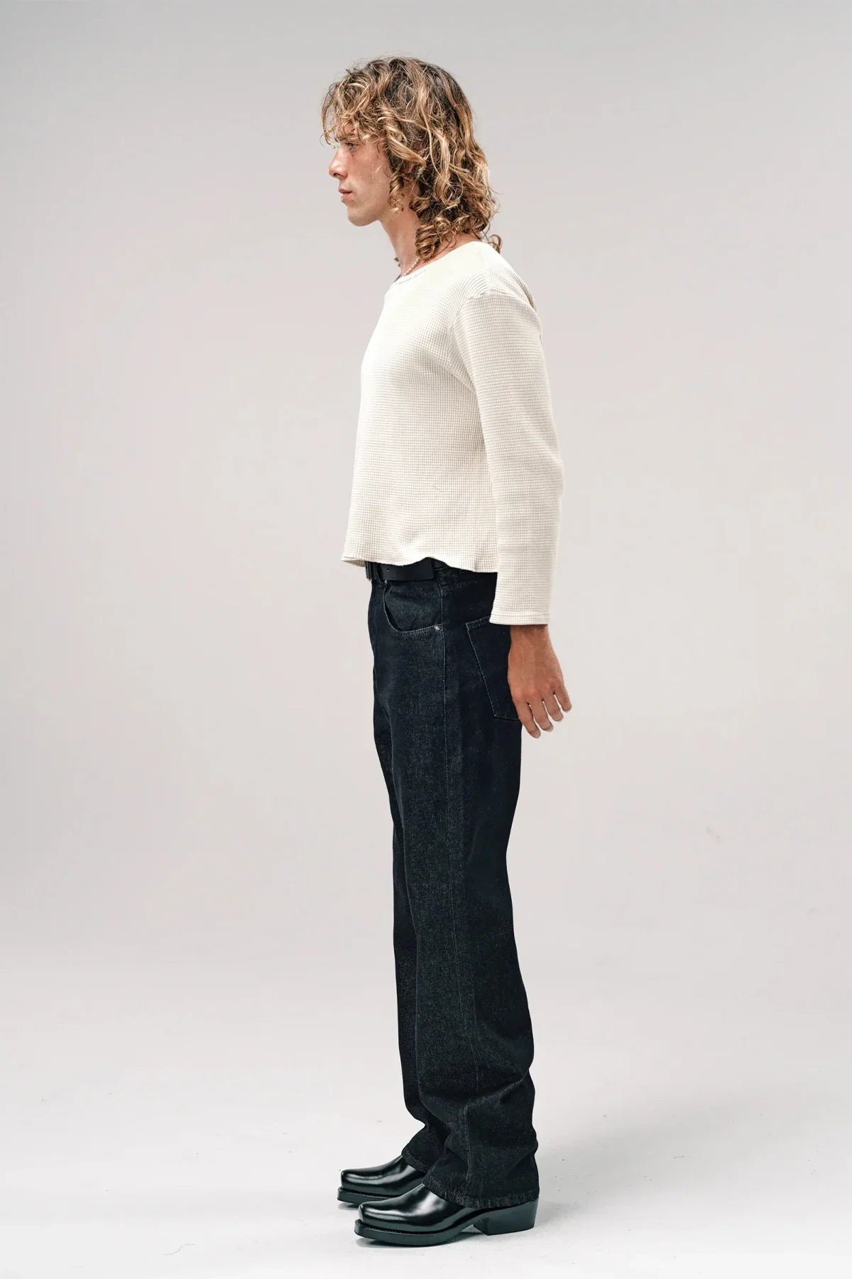 SECOND/LAYER | BLACK BIG PAPI DENIM JEANS