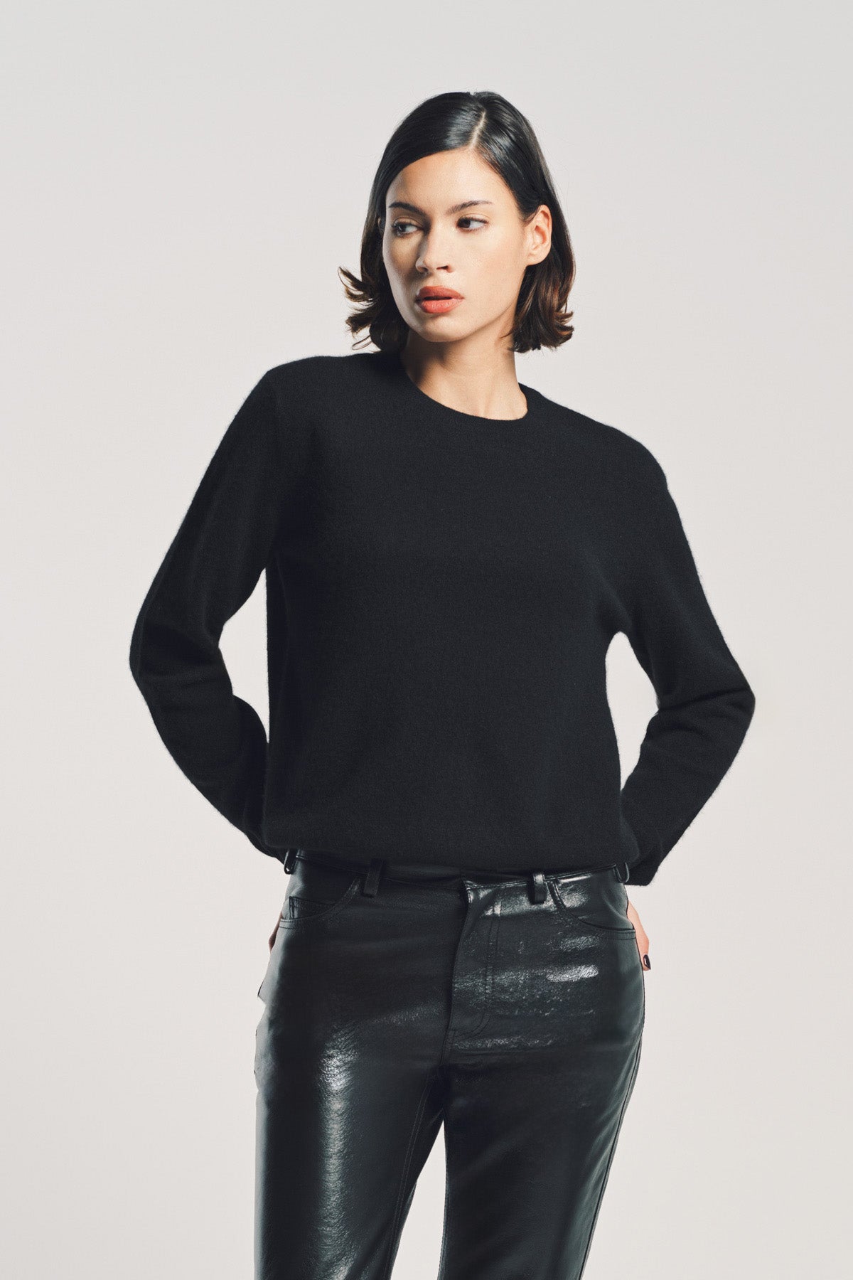 FRENCKENBERGER | MINI R-NECK SWEATER